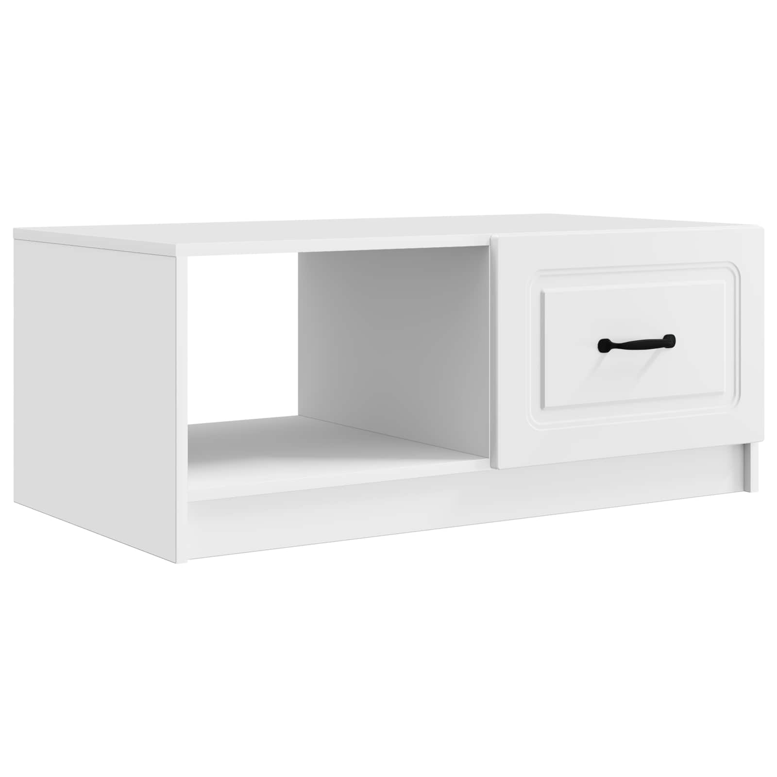 vidaXL Salontafel Zwart 90 x 50 x 37 cm Bewerkt hout