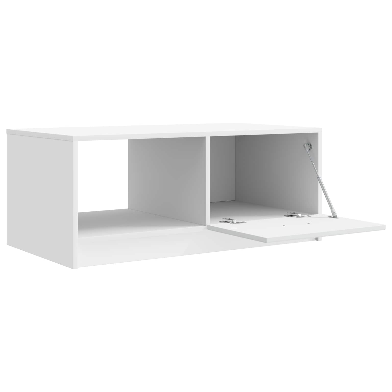 vidaXL Salontafel Zwart 90 x 50 x 37 cm Bewerkt hout