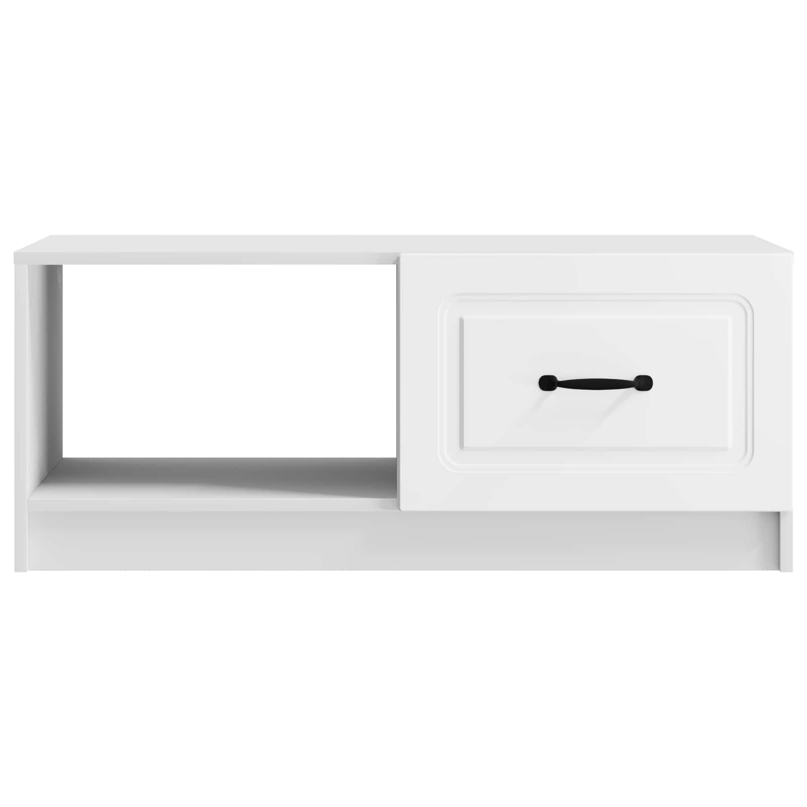 vidaXL Salontafel Zwart 90 x 50 x 37 cm Bewerkt hout