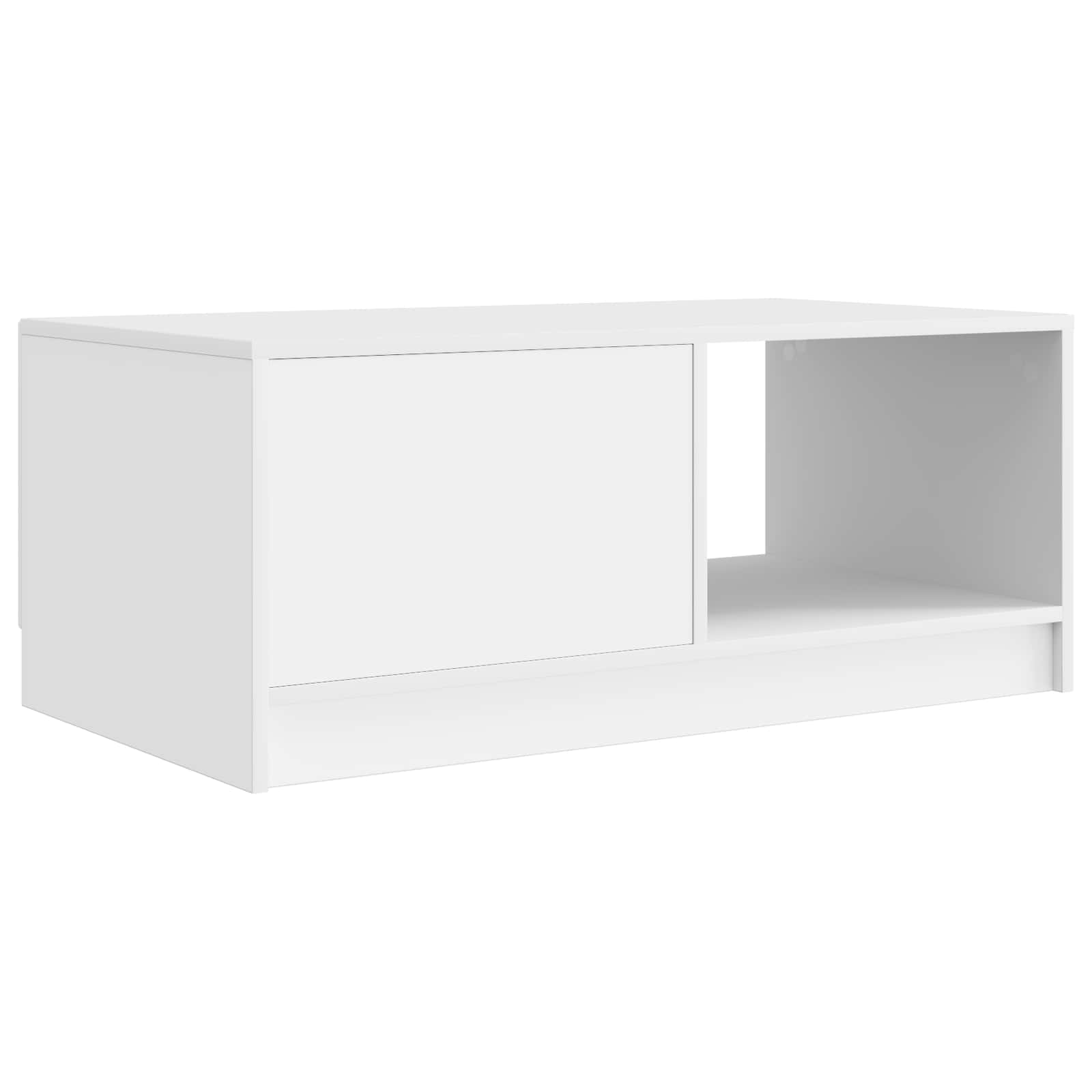 vidaXL Salontafel Zwart 90 x 50 x 37 cm Bewerkt hout