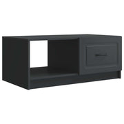 vidaXL Salontafel Zwart 90 x 50 x 37 cm Bewerkt hout