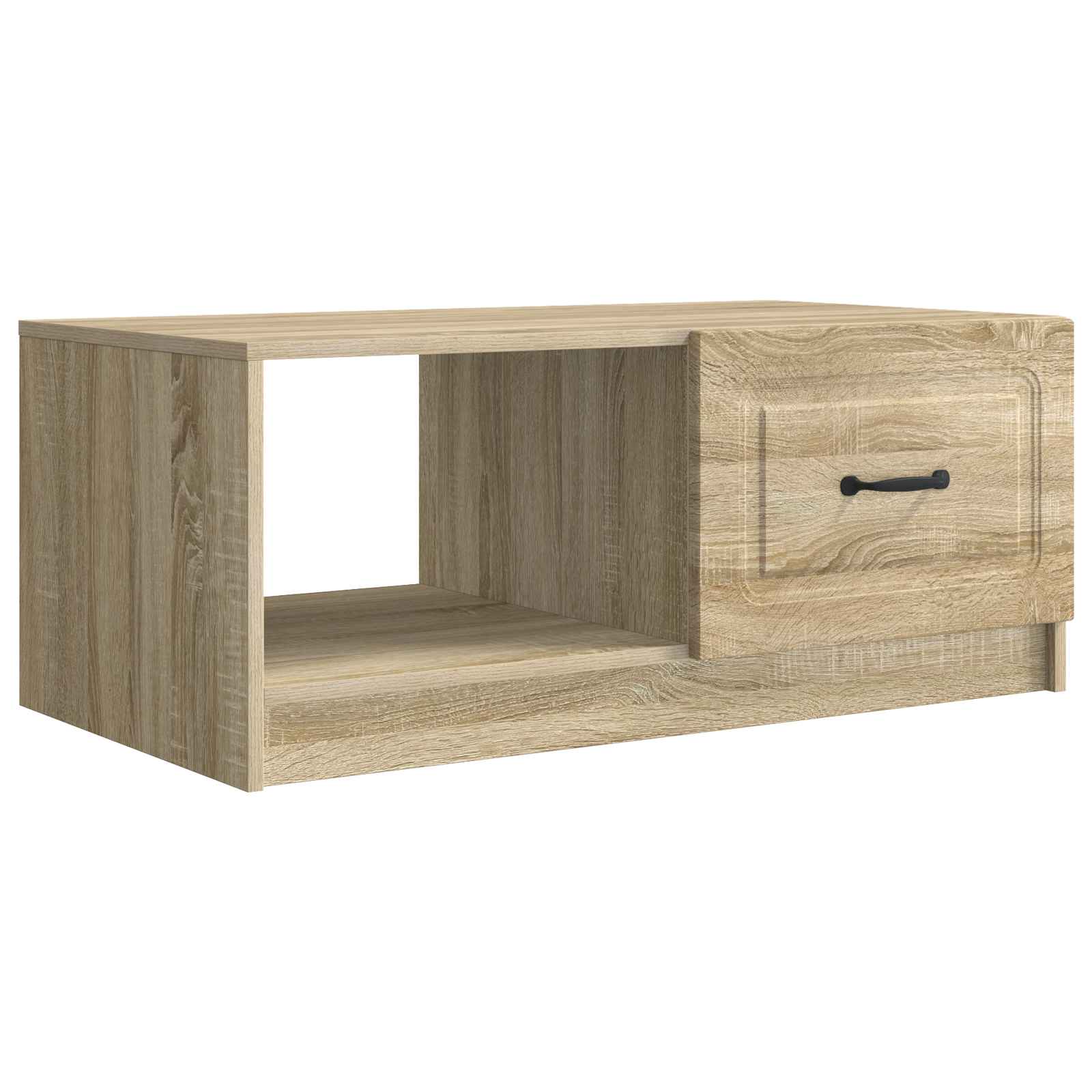 vidaXL Salontafel Zwart 90 x 50 x 37 cm Bewerkt hout