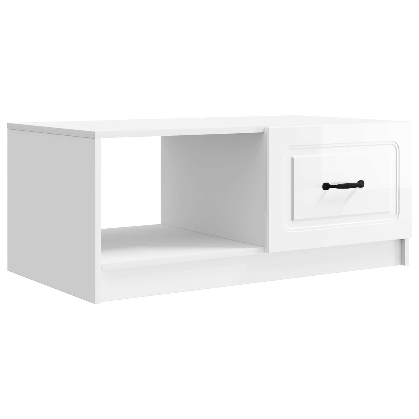 vidaXL Salontafel Zwart 90 x 50 x 37 cm Bewerkt hout