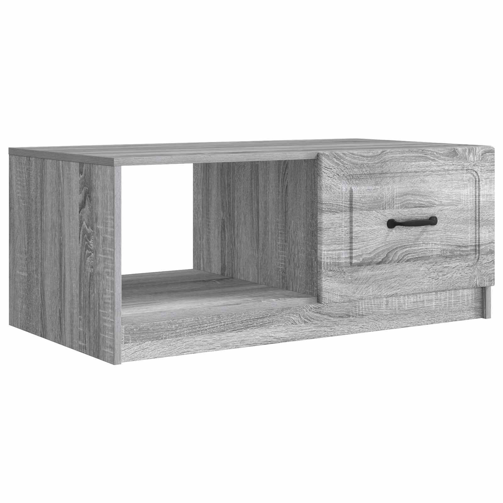 vidaXL Salontafel Zwart 90 x 50 x 37 cm Bewerkt hout