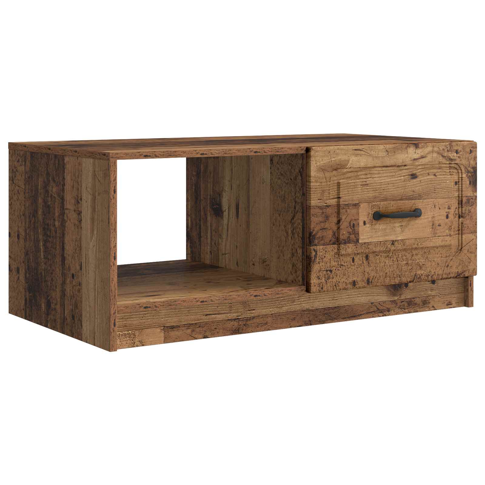 vidaXL Salontafel Zwart 90 x 50 x 37 cm Bewerkt hout