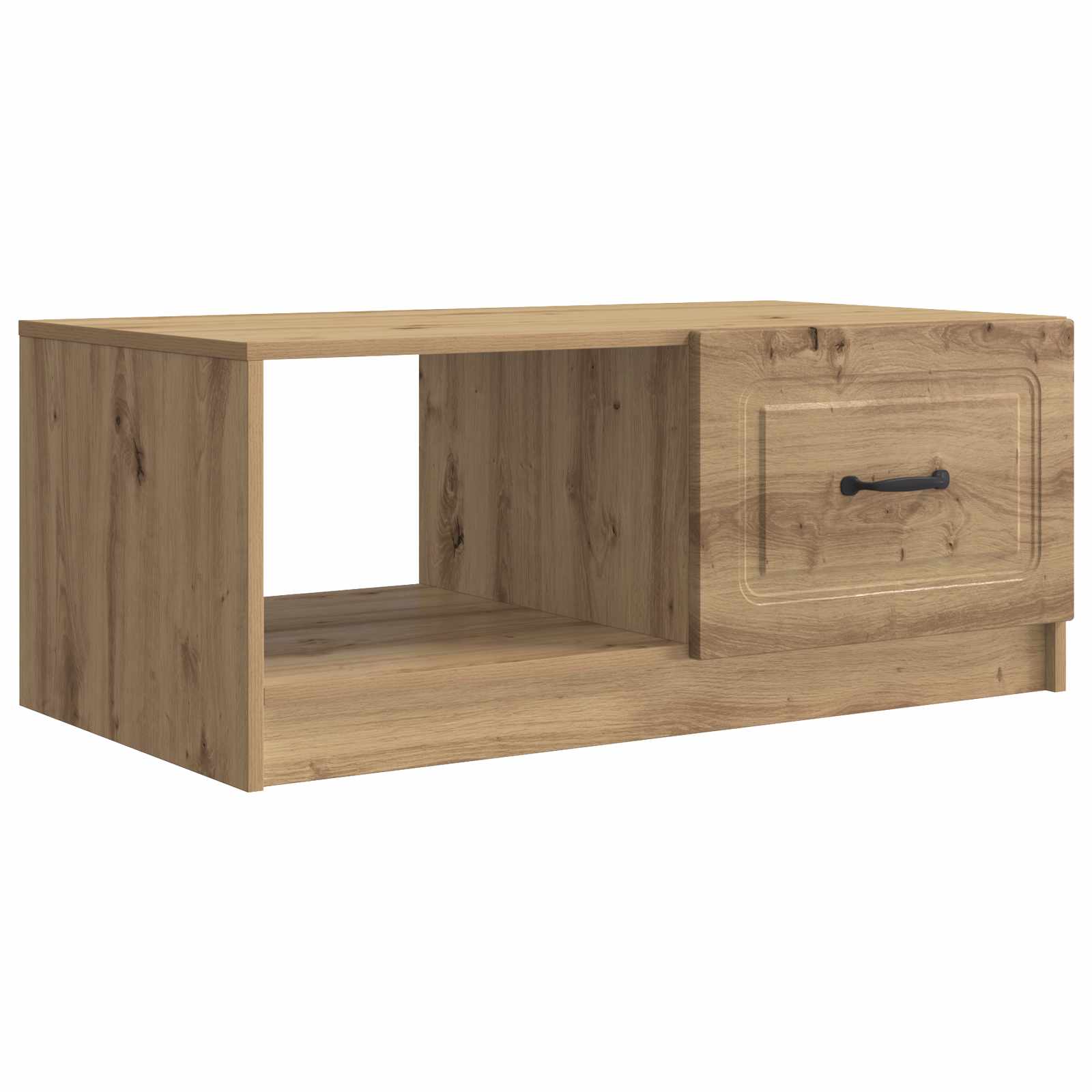 vidaXL Salontafel Zwart 90 x 50 x 37 cm Bewerkt hout