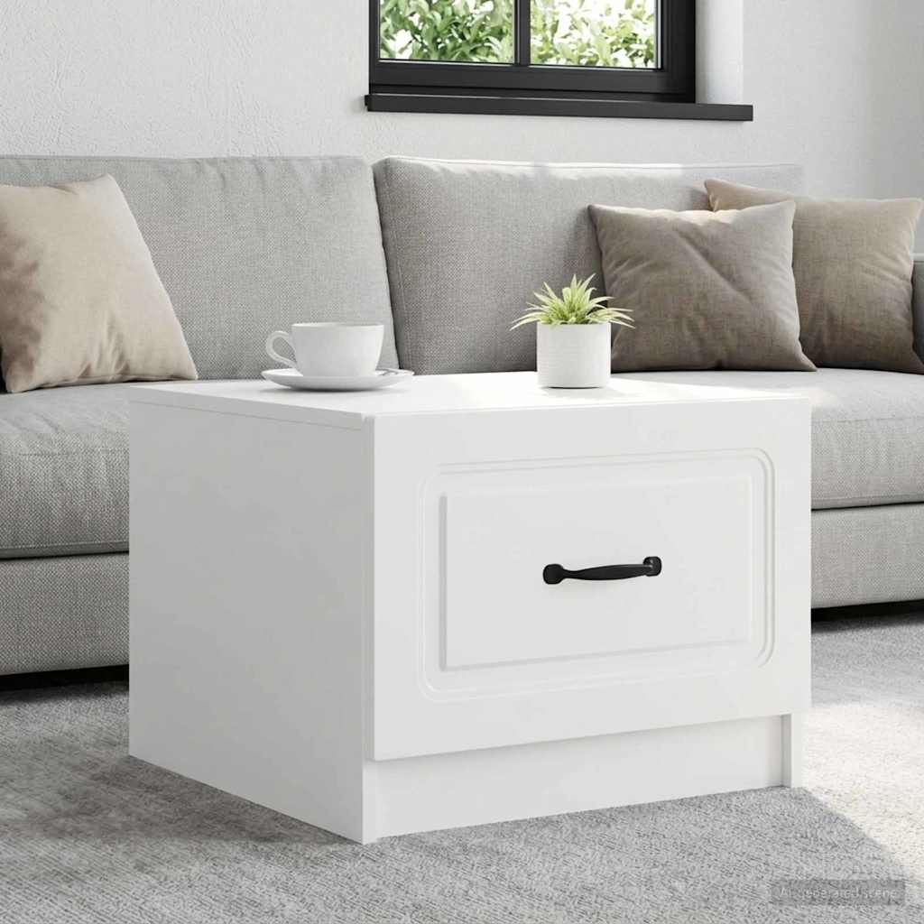 vidaXL Salontafel met lade Zwart 49 x 50 x 37 cm Bewerkt hout