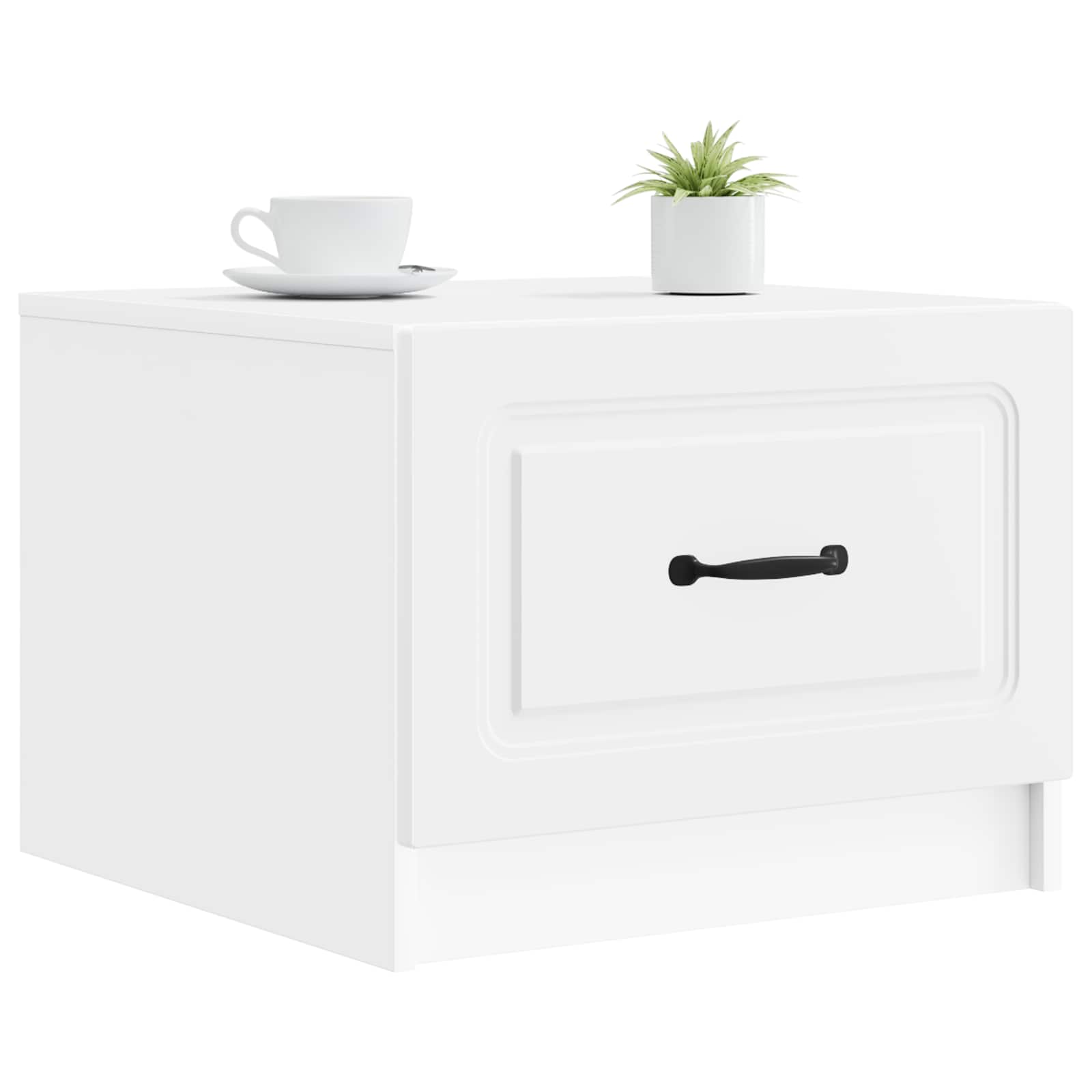 vidaXL Salontafel met lade Zwart 49 x 50 x 37 cm Bewerkt hout