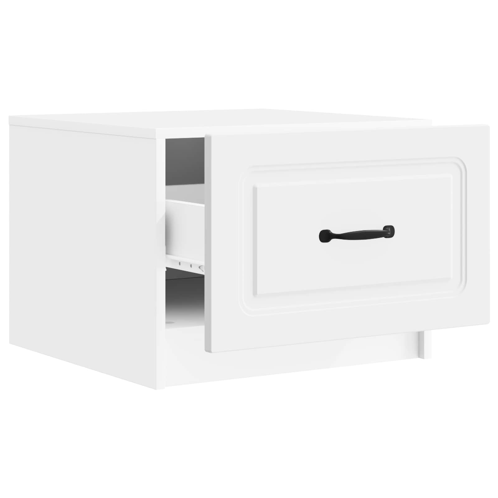 vidaXL Salontafel met lade Zwart 49 x 50 x 37 cm Bewerkt hout
