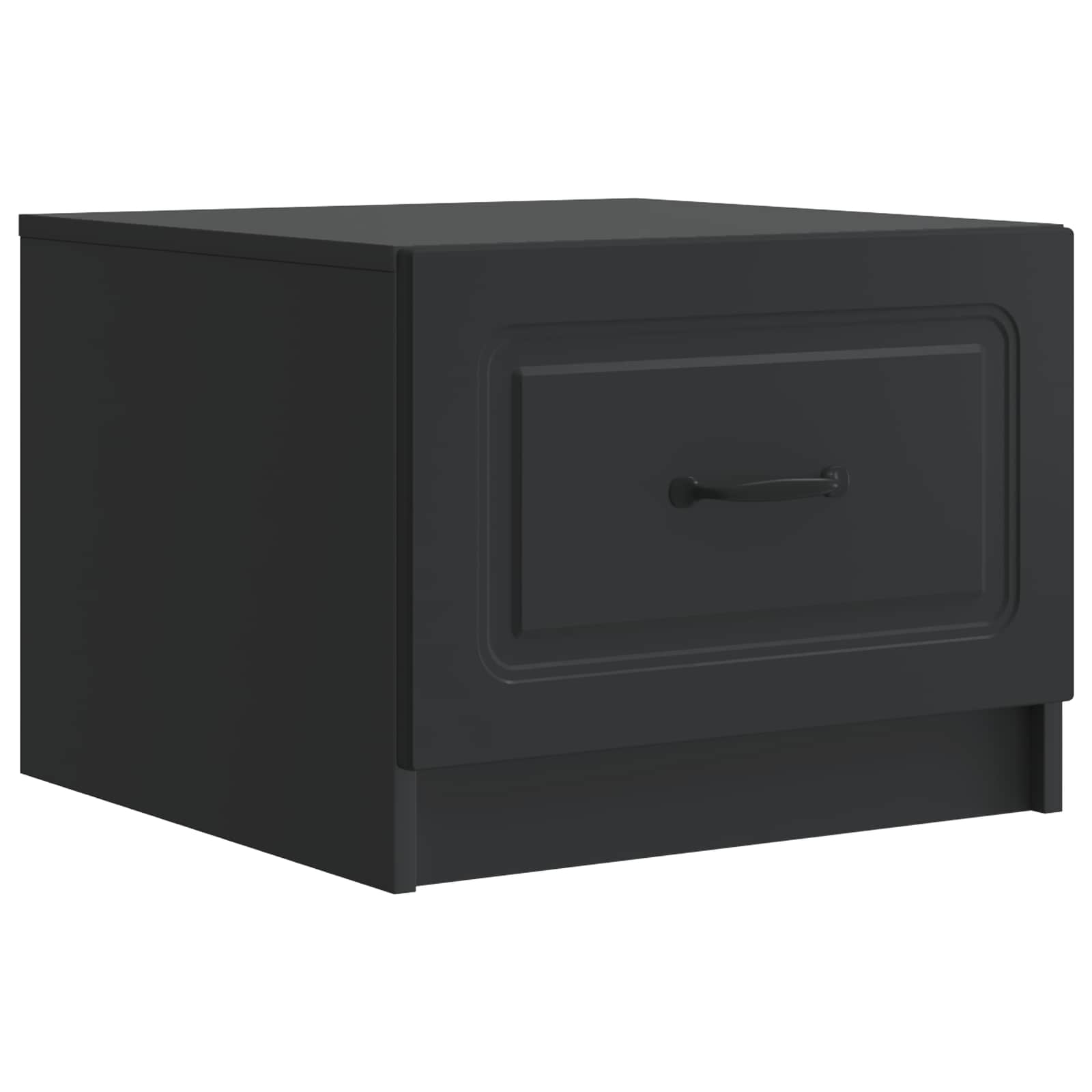 vidaXL Salontafel met lade Zwart 49 x 50 x 37 cm Bewerkt hout