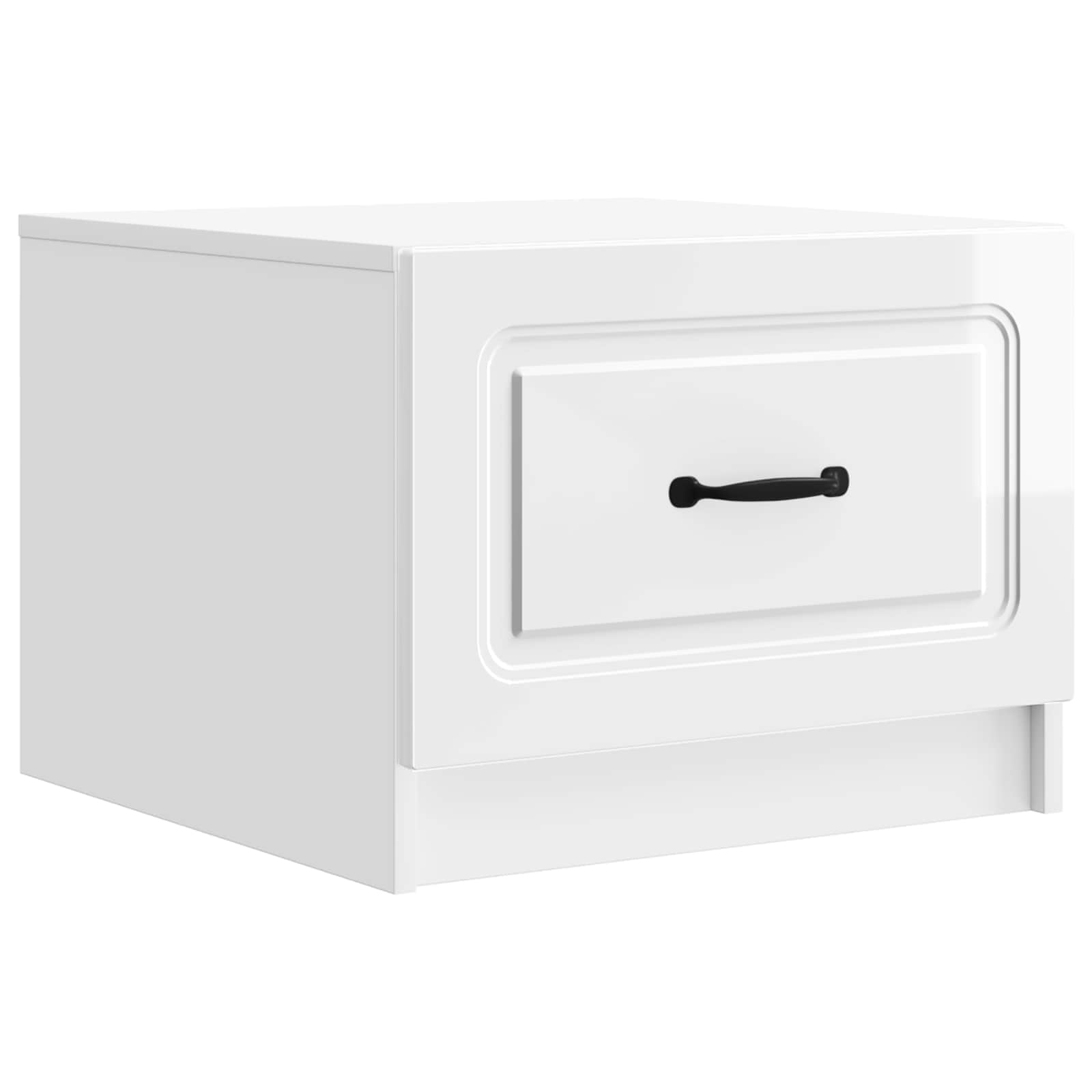 vidaXL Salontafel met lade Zwart 49 x 50 x 37 cm Bewerkt hout
