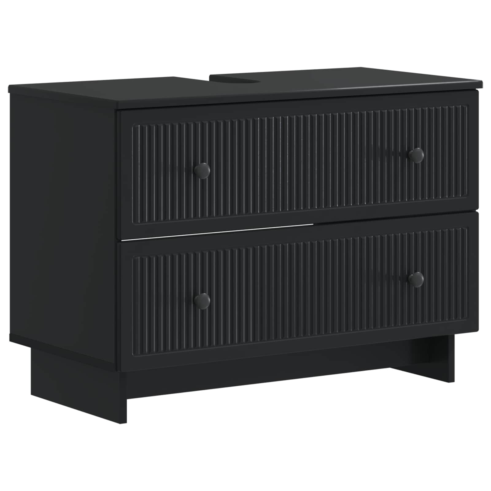 vidaXL Badkamer wastafelkast EDE Wit 82 x 41 x 59 cm Bewerkt hout