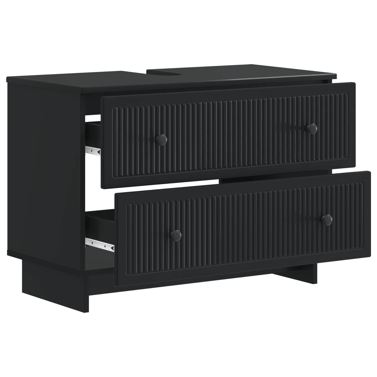 vidaXL Badkamer wastafelkast EDE Wit 82 x 41 x 59 cm Bewerkt hout