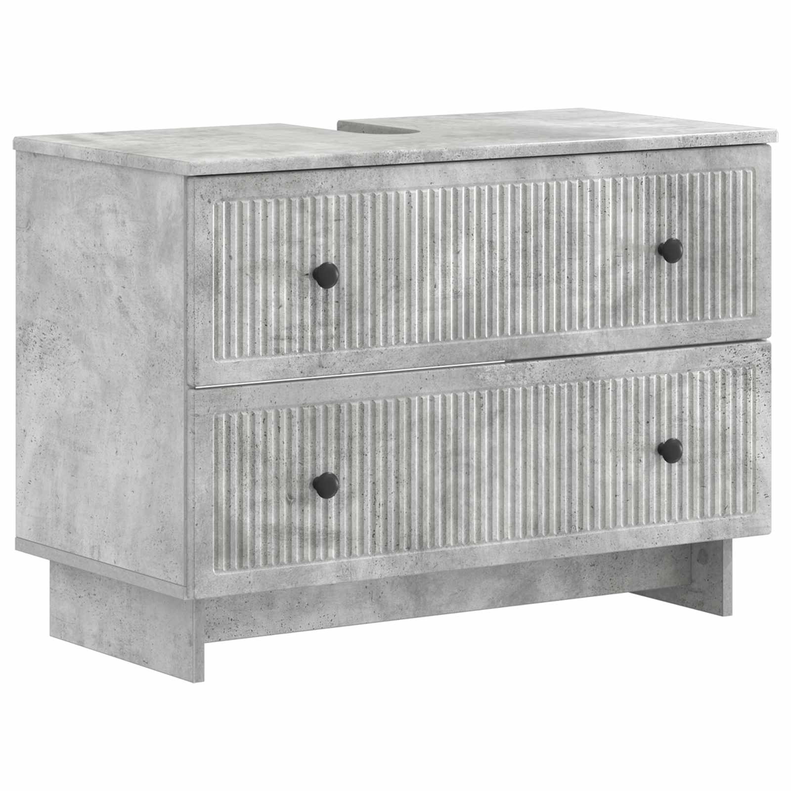 vidaXL Badkamer wastafelkast EDE Wit 82 x 41 x 59 cm Bewerkt hout