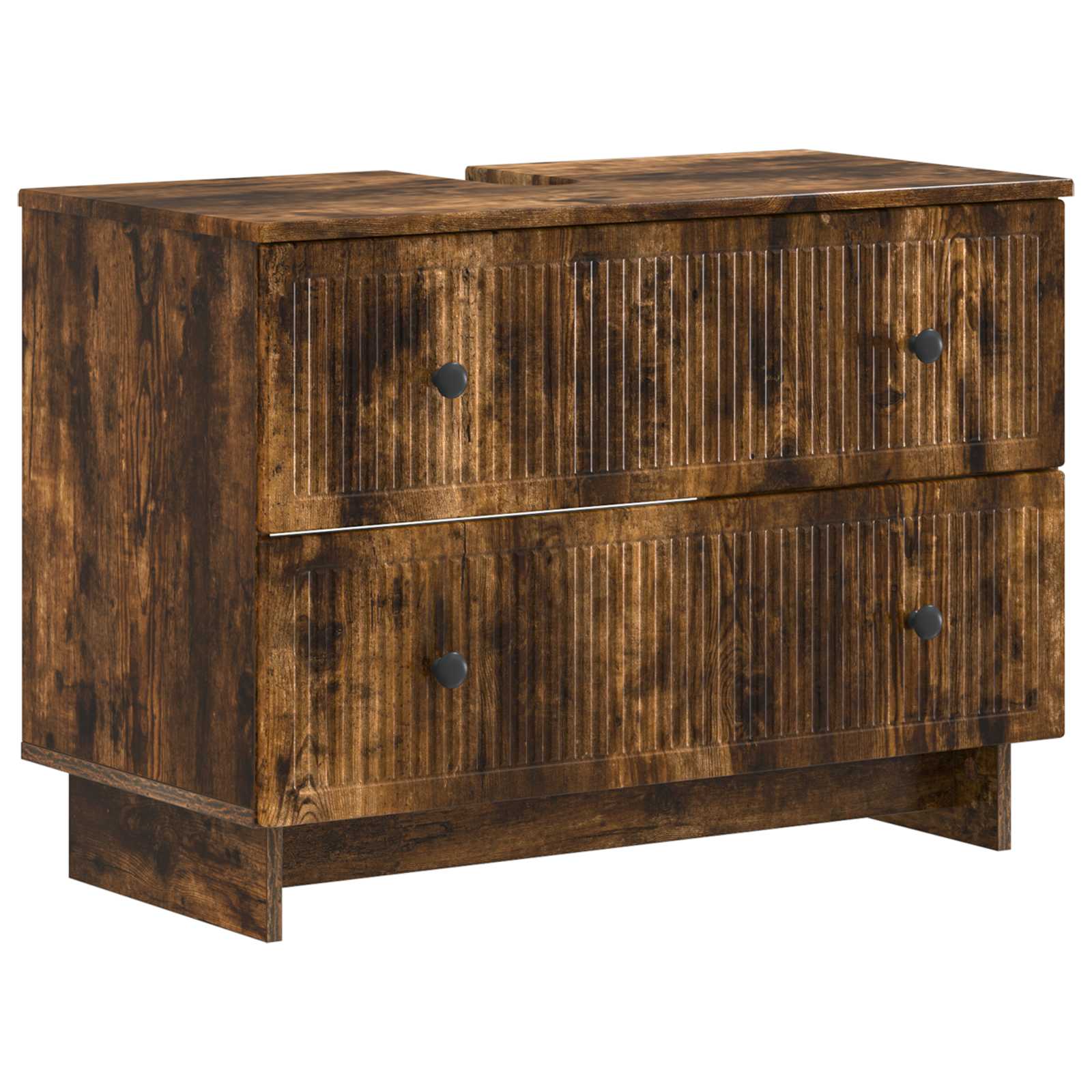vidaXL Badkamer wastafelkast EDE Wit 82 x 41 x 59 cm Bewerkt hout