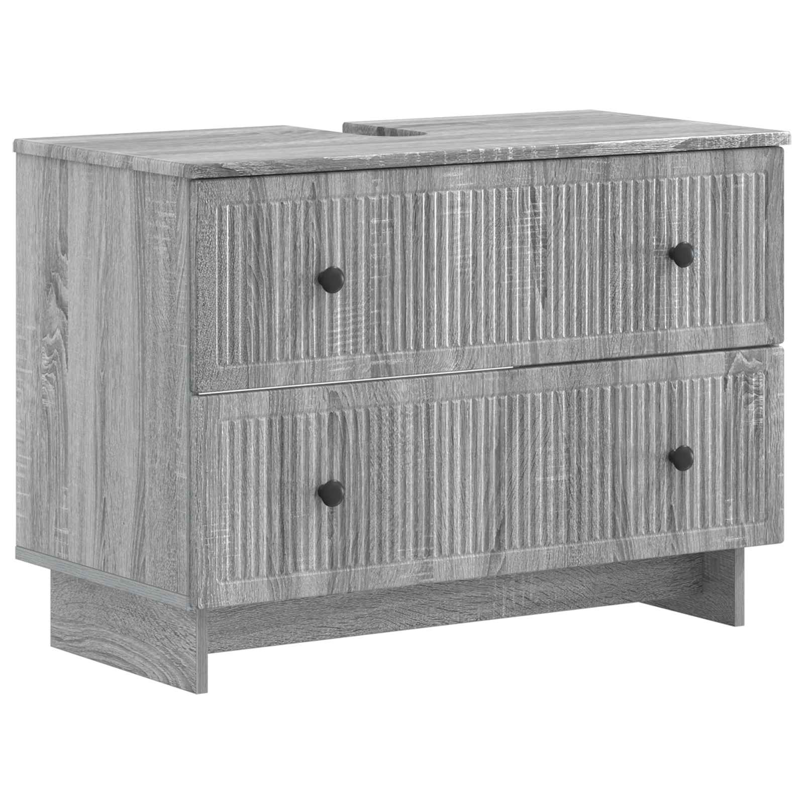 vidaXL Badkamer wastafelkast EDE Wit 82 x 41 x 59 cm Bewerkt hout