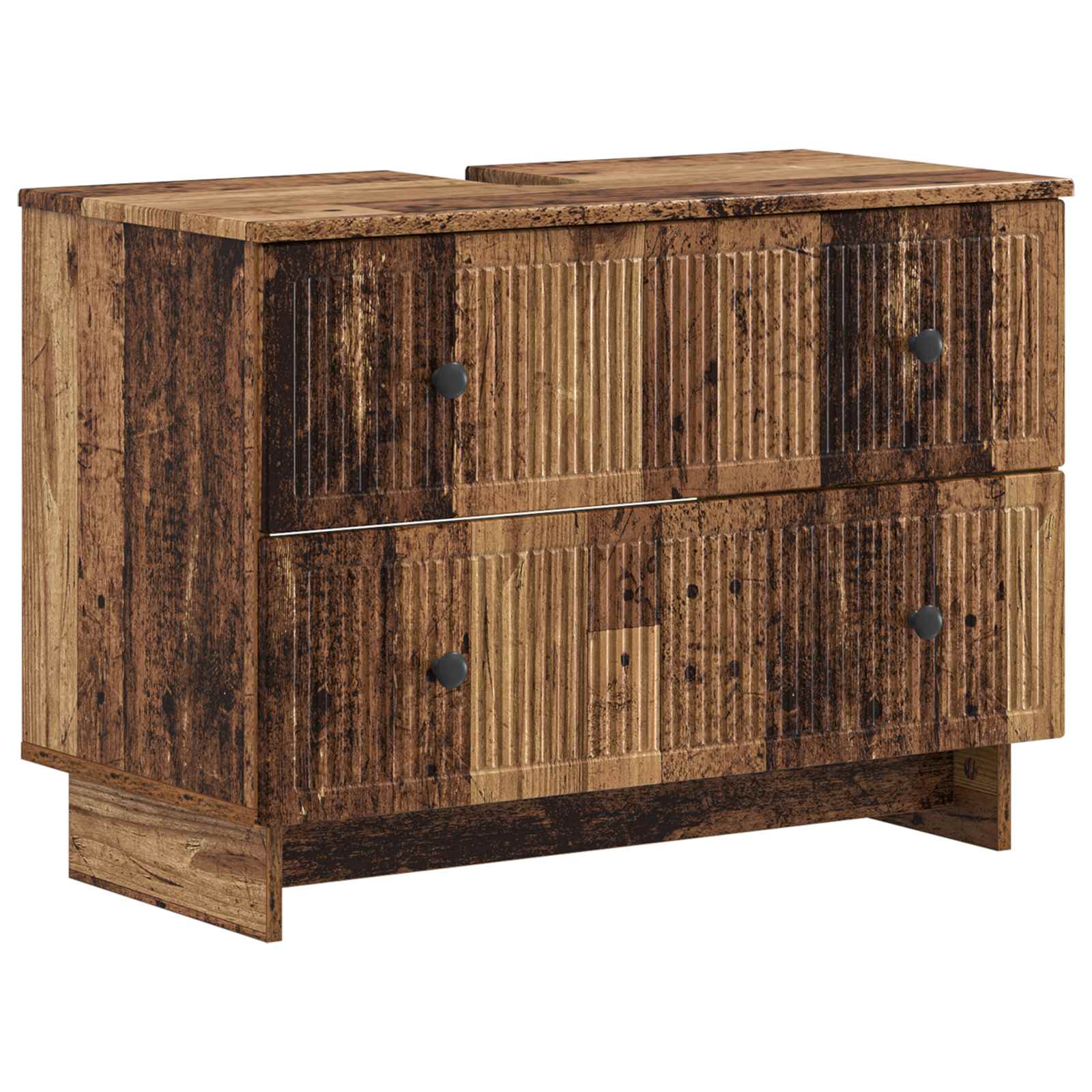 vidaXL Badkamer wastafelkast EDE Wit 82 x 41 x 59 cm Bewerkt hout