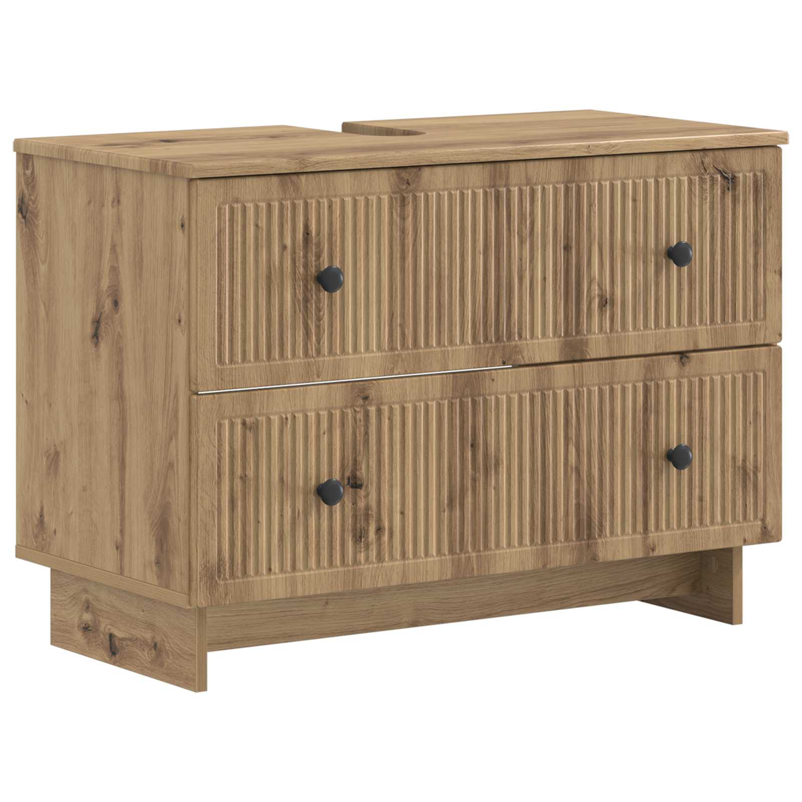 vidaXL Badkamer wastafelkast EDE Wit 82 x 41 x 59 cm Bewerkt hout