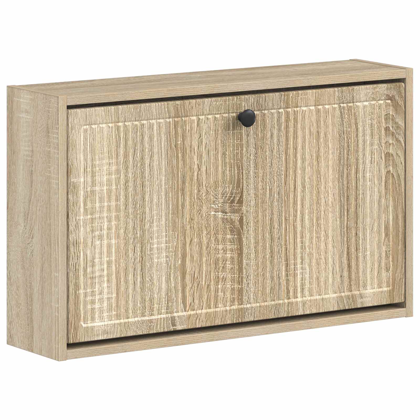 vidaXL Wandgemonteerde Schoenkast EDE 71 x 17 x 43 cm Bewerkt hout Wit