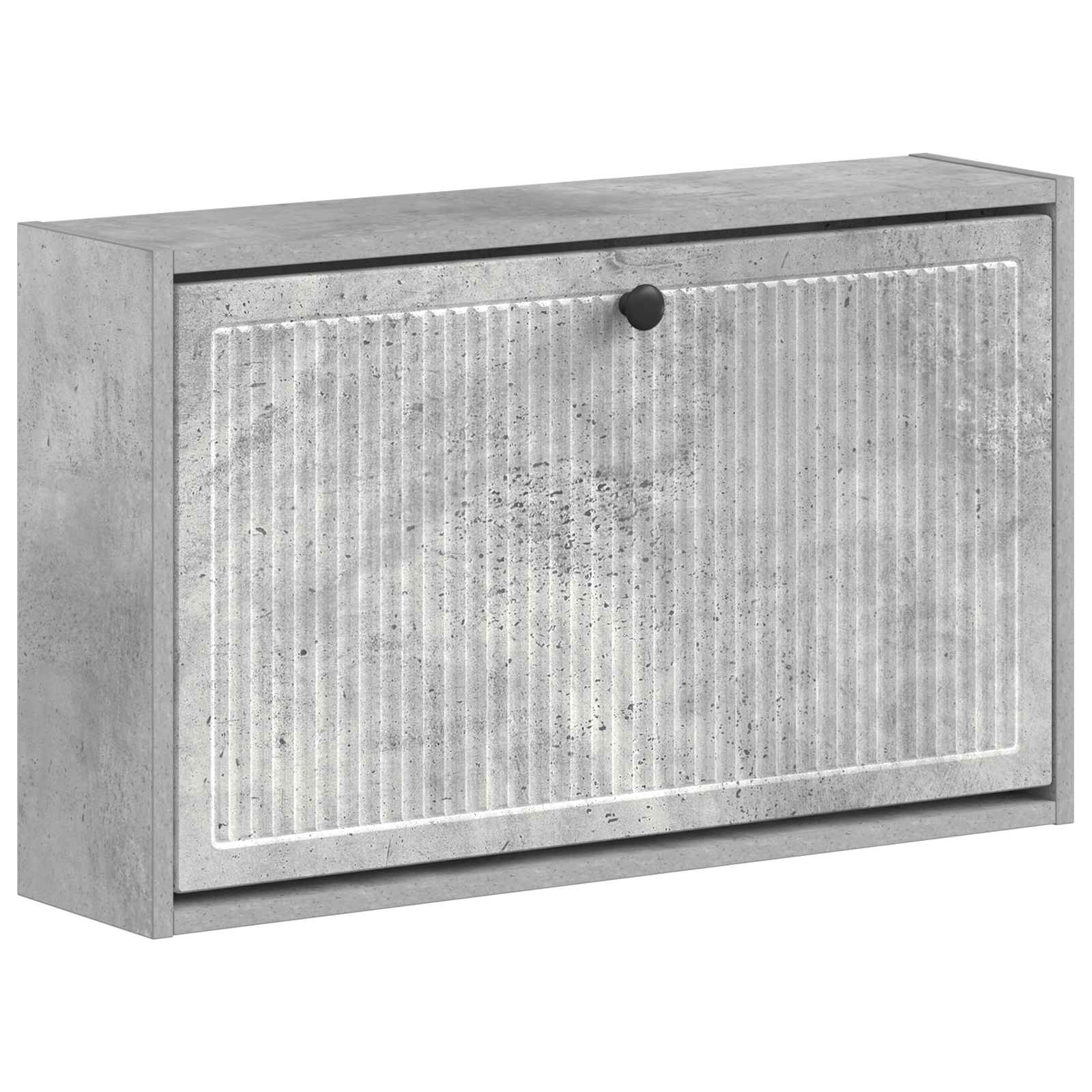 vidaXL Wandgemonteerde Schoenkast EDE 71 x 17 x 43 cm Bewerkt hout Wit