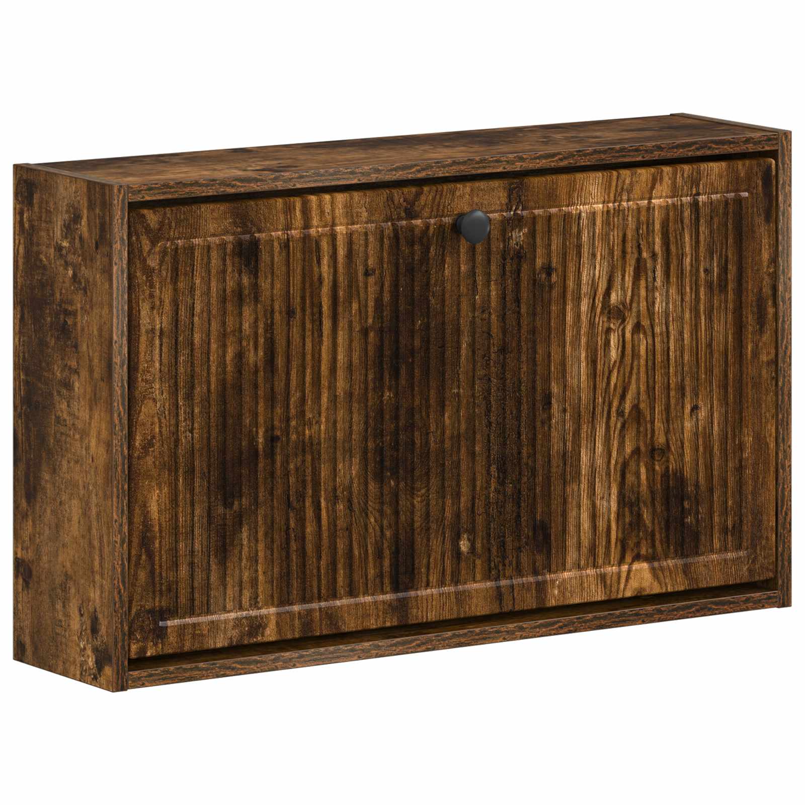 vidaXL Wandgemonteerde Schoenkast EDE 71 x 17 x 43 cm Bewerkt hout Wit