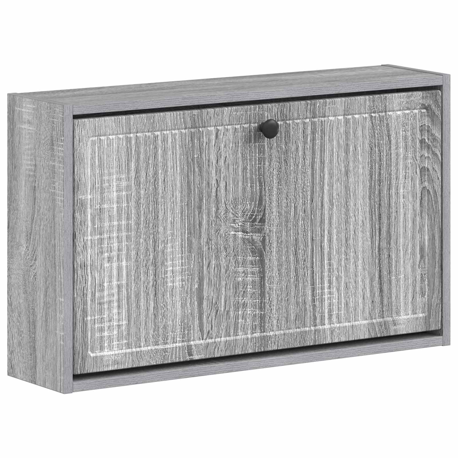 vidaXL Wandgemonteerde Schoenkast EDE 71 x 17 x 43 cm Bewerkt hout Wit