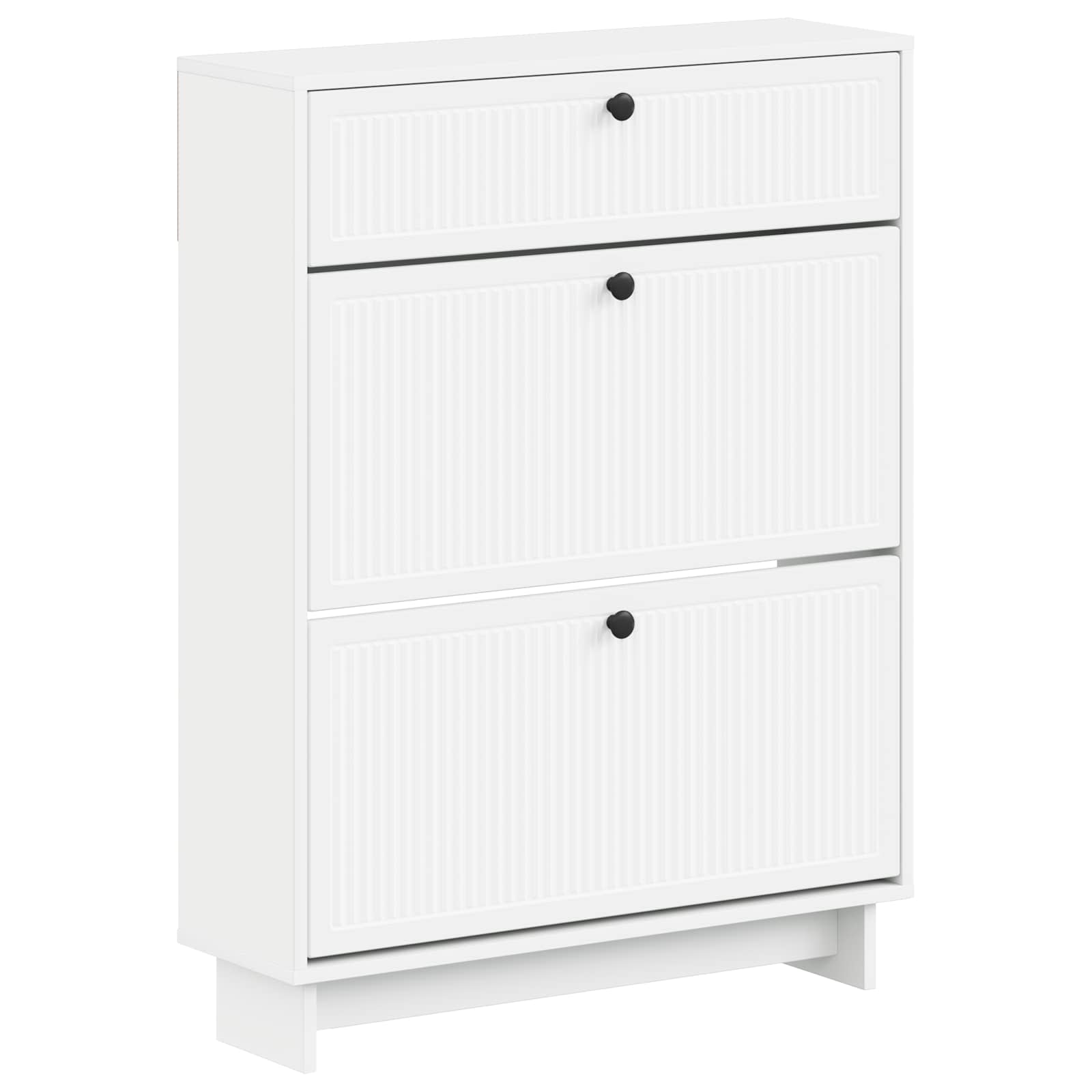 vidaXL Schoenenkast EDE 78 x 24 x 103 cm Bewerkt hout Wit