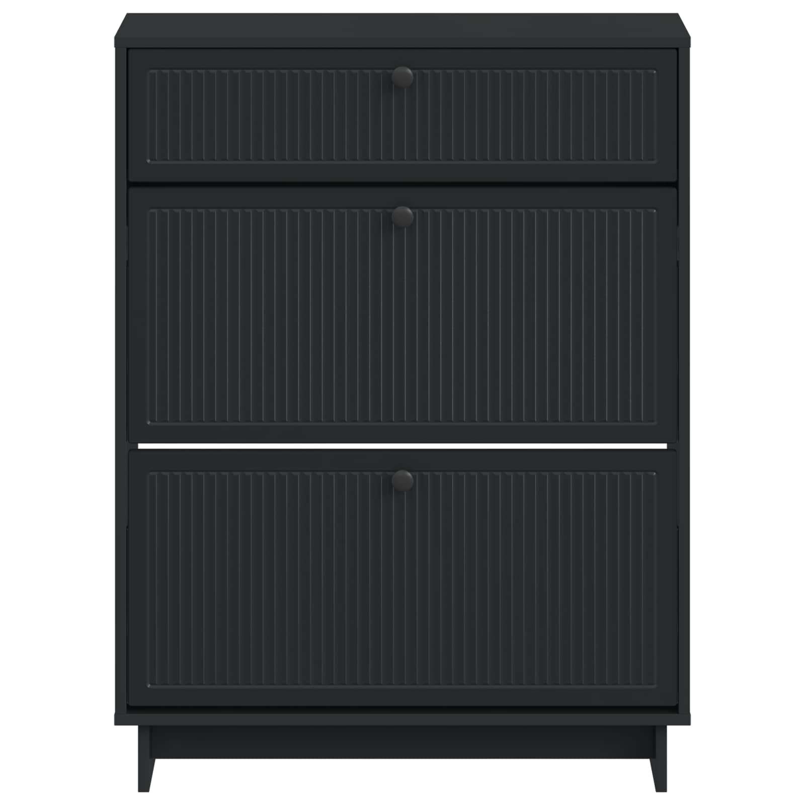 vidaXL Schoenenkast EDE 78 x 24 x 103 cm Bewerkt hout Wit