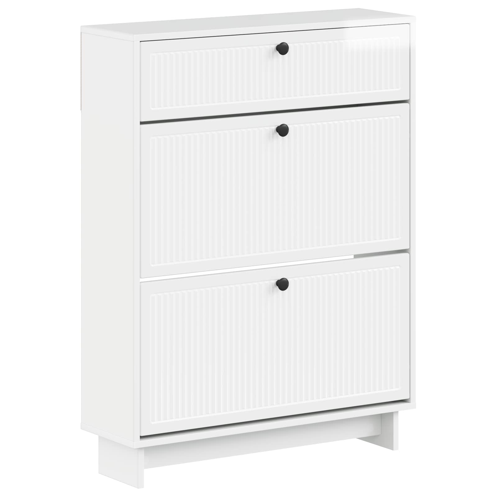 vidaXL Schoenenkast EDE 78 x 24 x 103 cm Bewerkt hout Wit