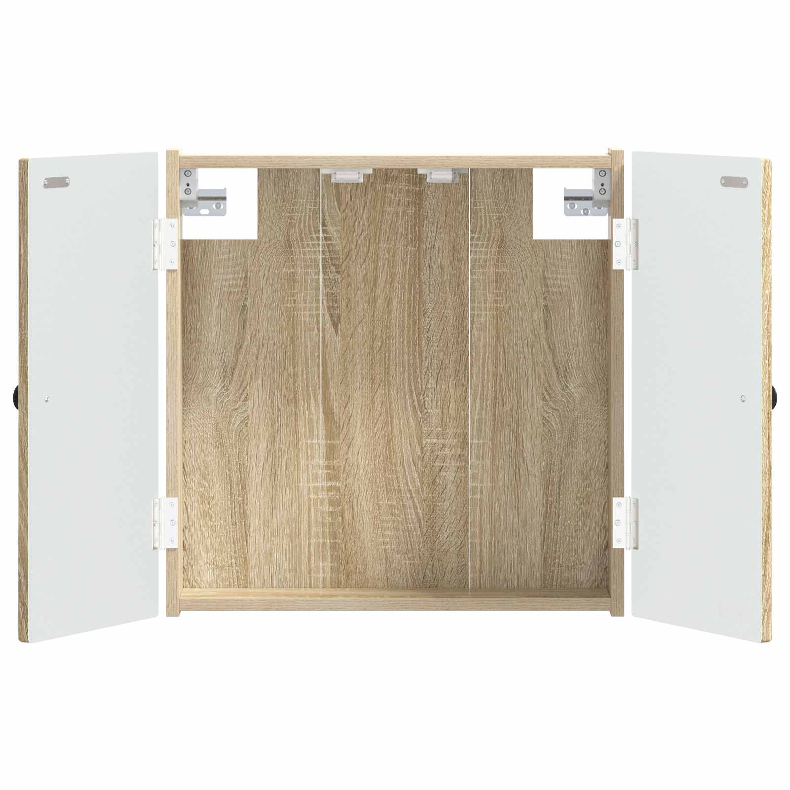 vidaXL Dartbord Kabinet EDE Wit 52,5 x 10,5 x 53,5 cm Bewerkt hout