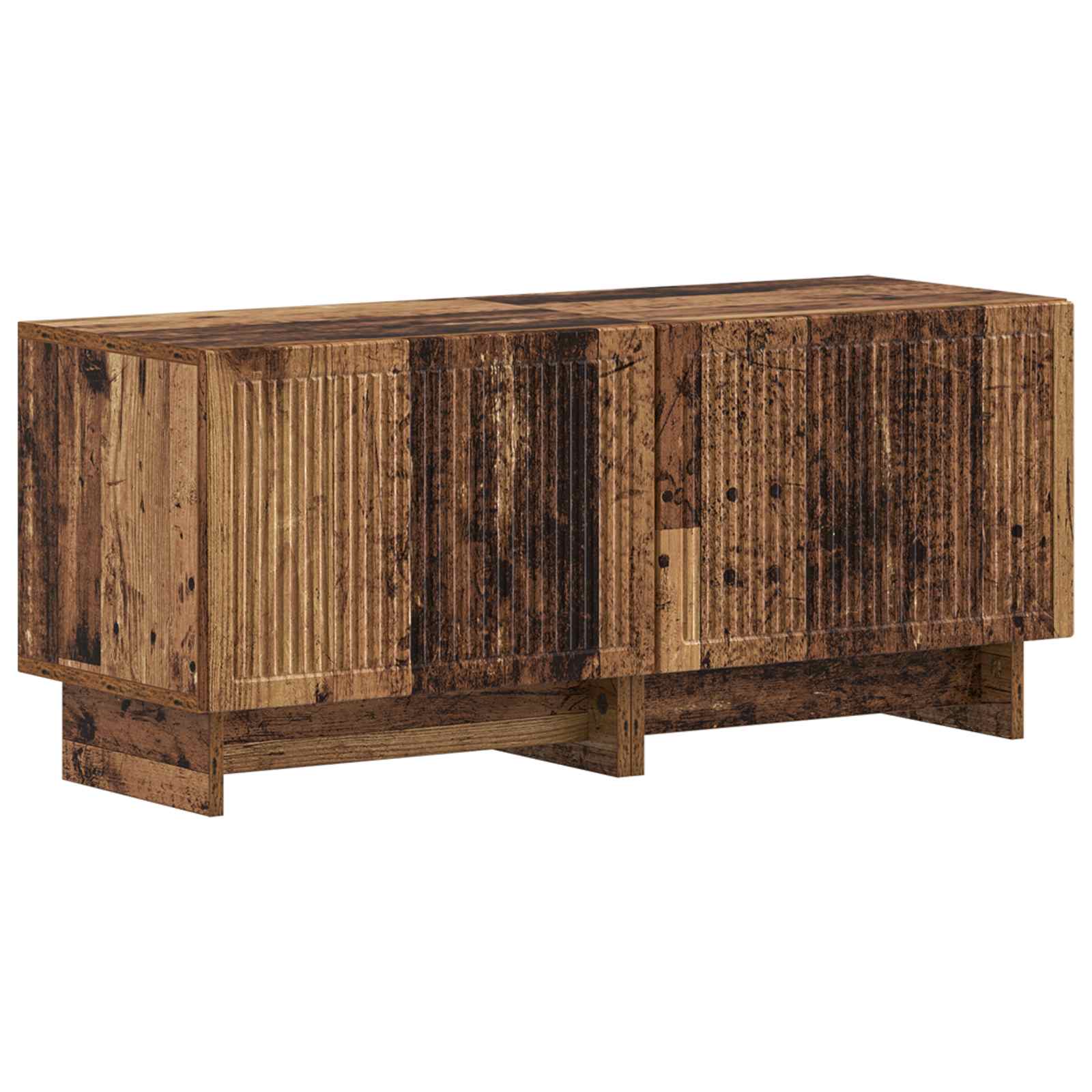 vidaXL Tv-meubel Wit Bewerkt hout