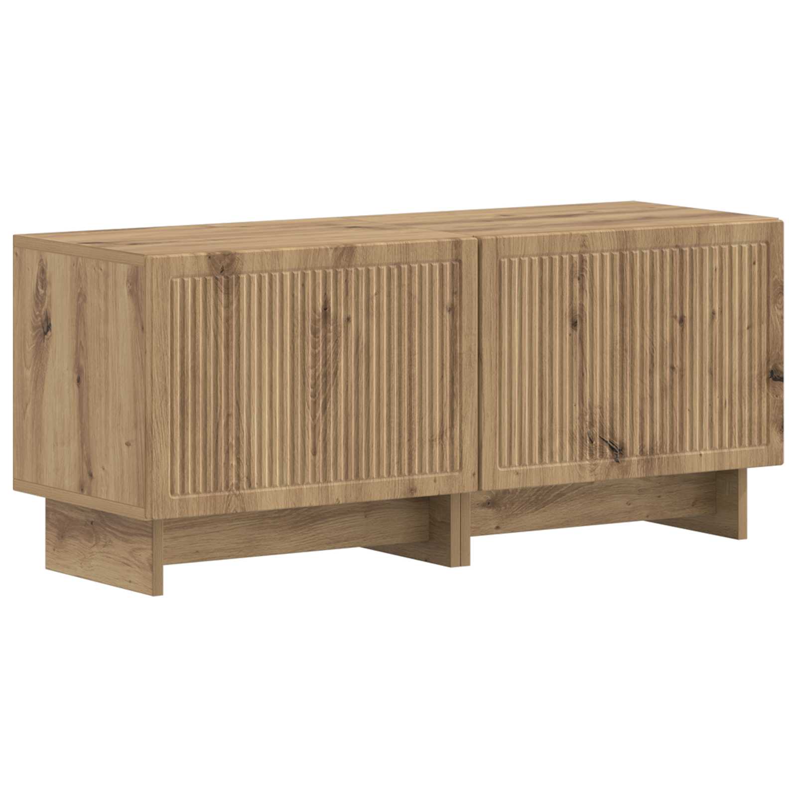 vidaXL Tv-meubel Wit Bewerkt hout