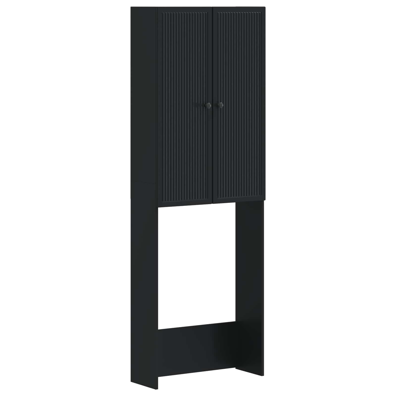 vidaXL Toiletkast EDE Wit 66 x 25,5 x 190 cm Bewerkt hout