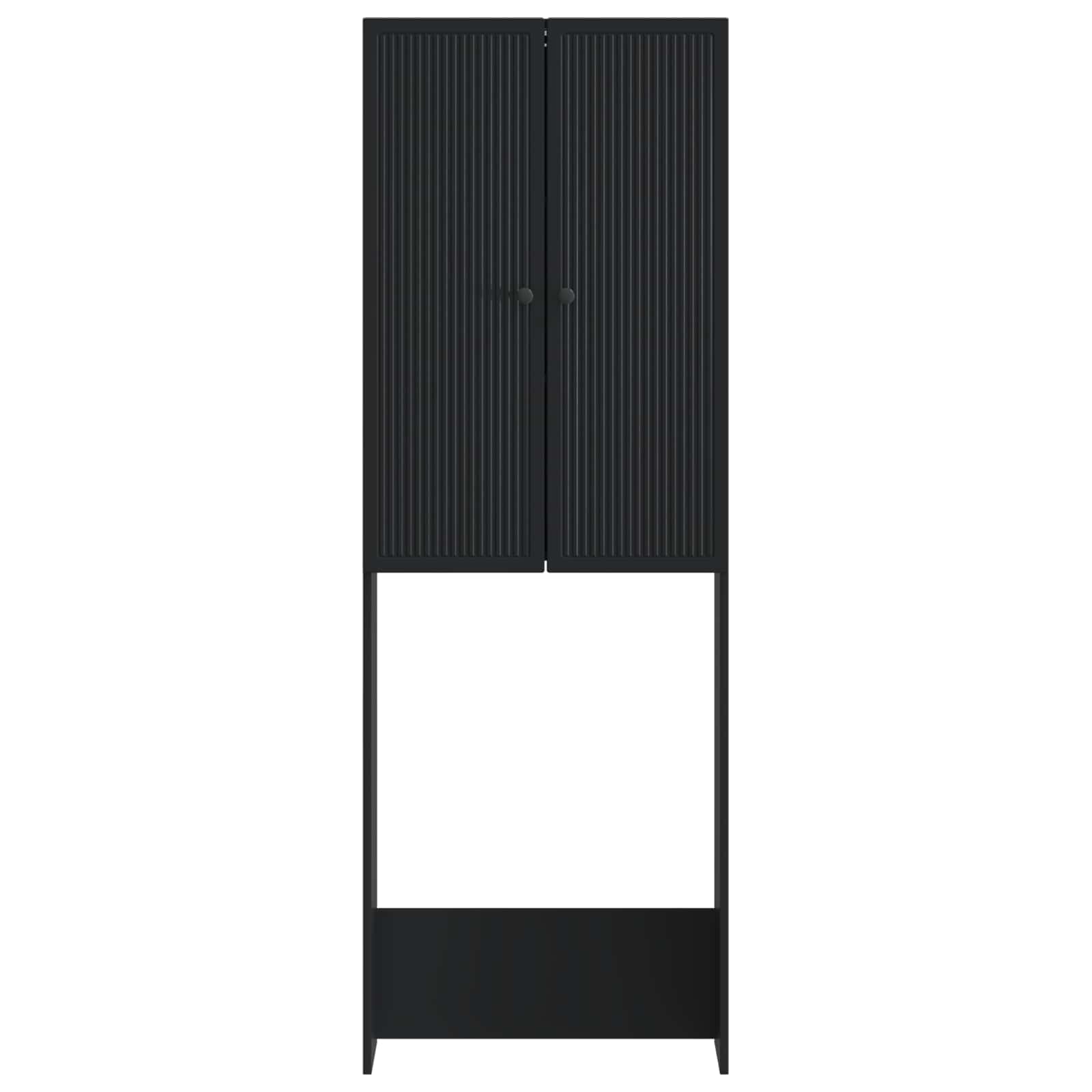 vidaXL Toiletkast EDE Wit 66 x 25,5 x 190 cm Bewerkt hout
