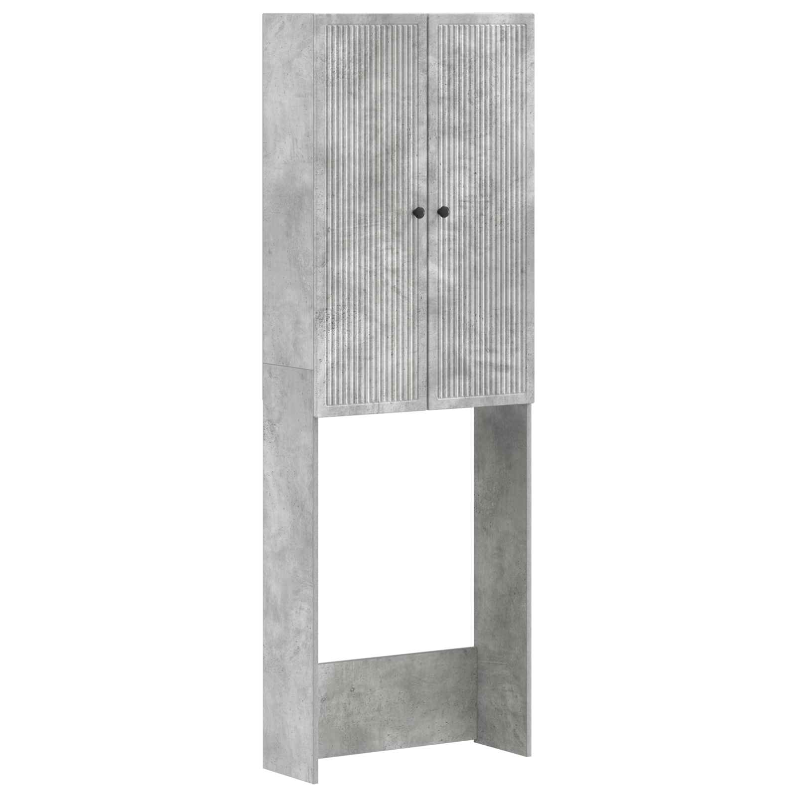 vidaXL Toiletkast EDE Wit 66 x 25,5 x 190 cm Bewerkt hout