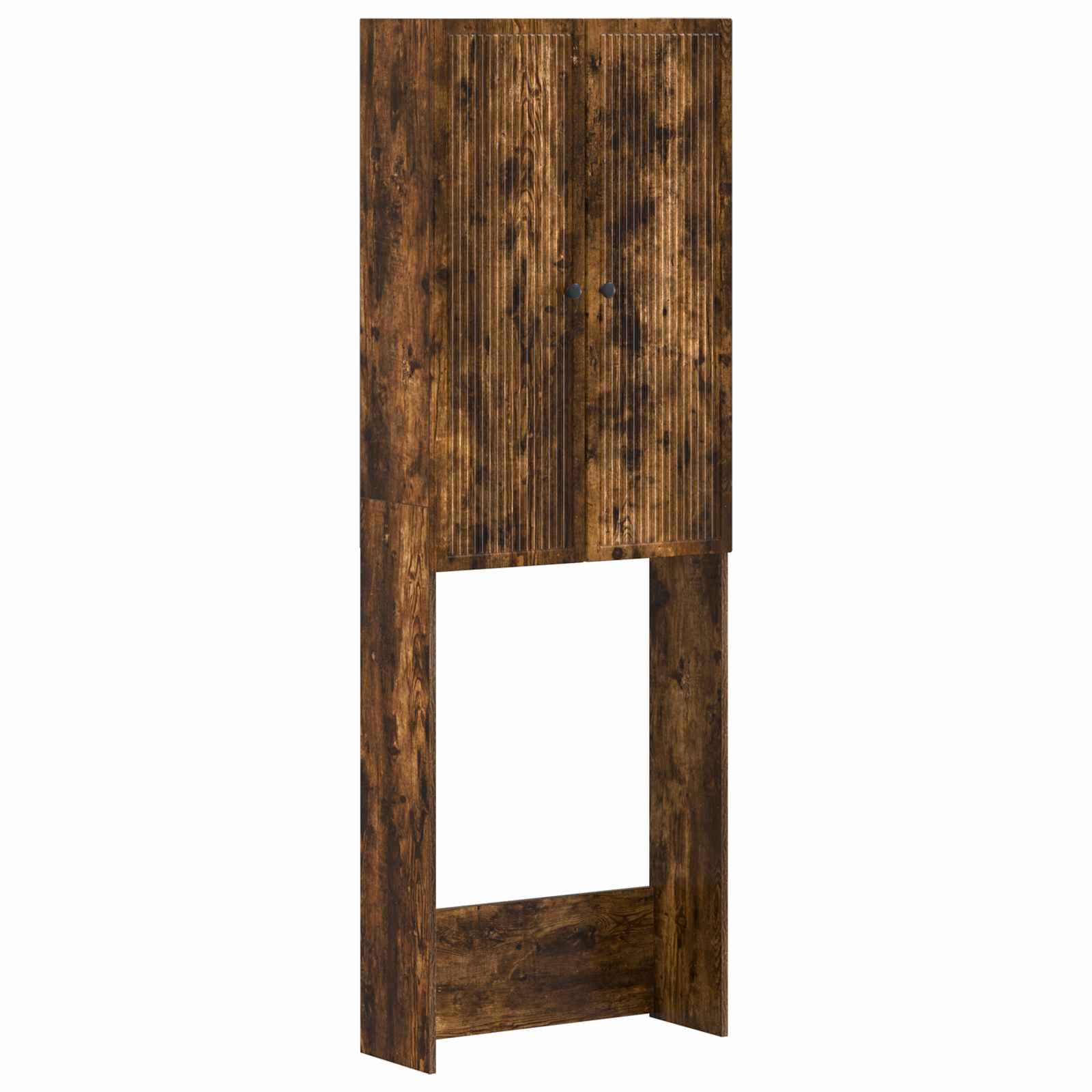 vidaXL Toiletkast EDE Wit 66 x 25,5 x 190 cm Bewerkt hout
