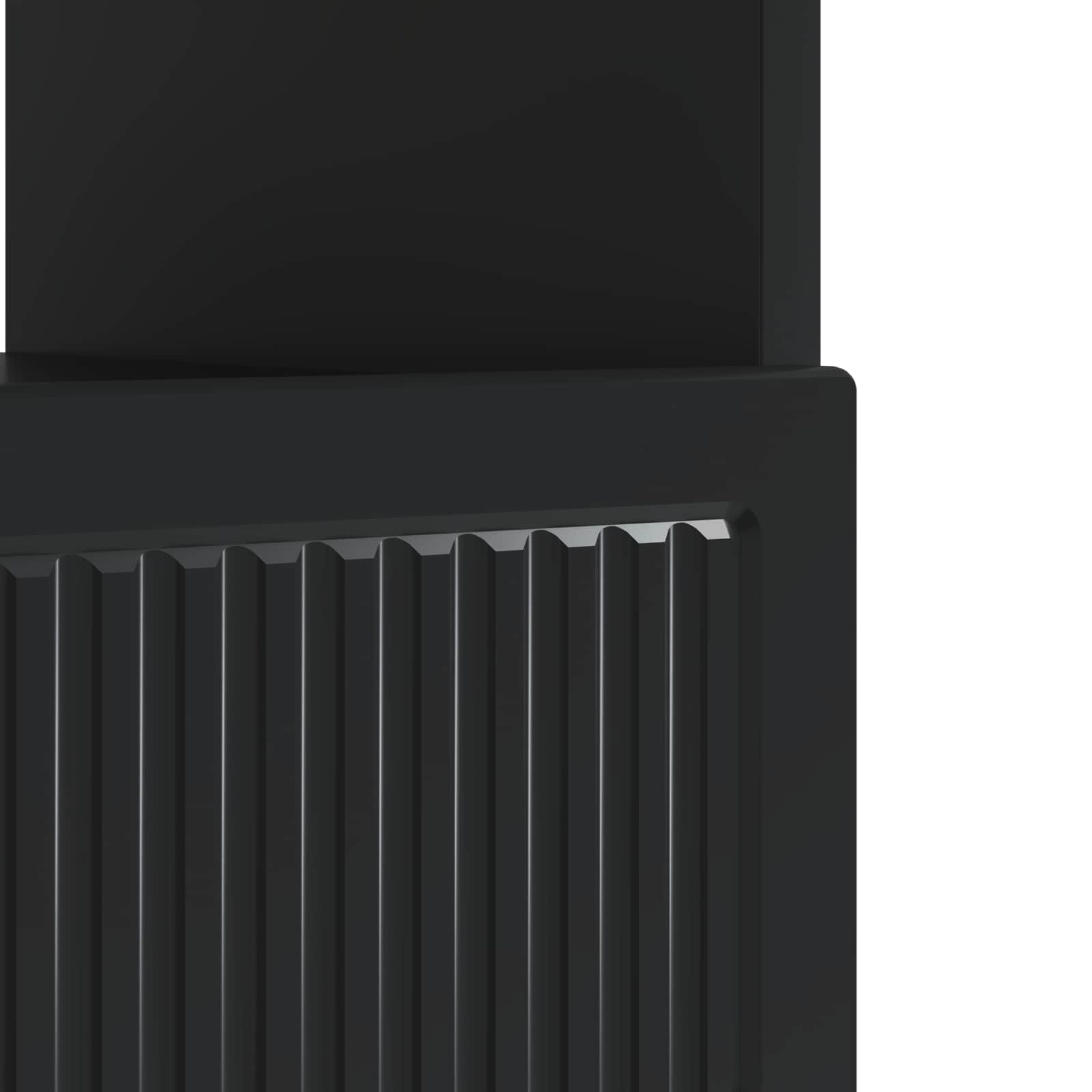 vidaXL LED tv-meubel Wit Bewerkt hout