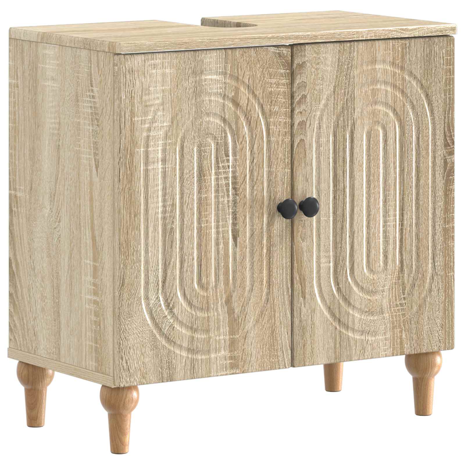 vidaXL Badkamer wastafelkast ALKMAAR Wit 59,5 x 31,5 x 59 cm