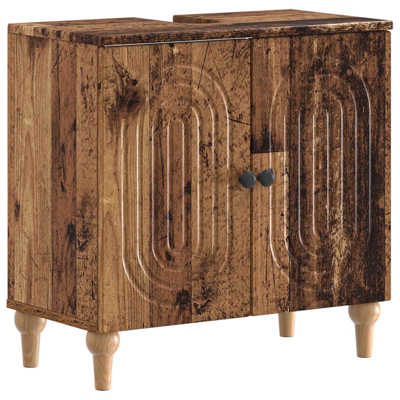 vidaXL Badkamer wastafelkast ALKMAAR Wit 59,5 x 31,5 x 59 cm