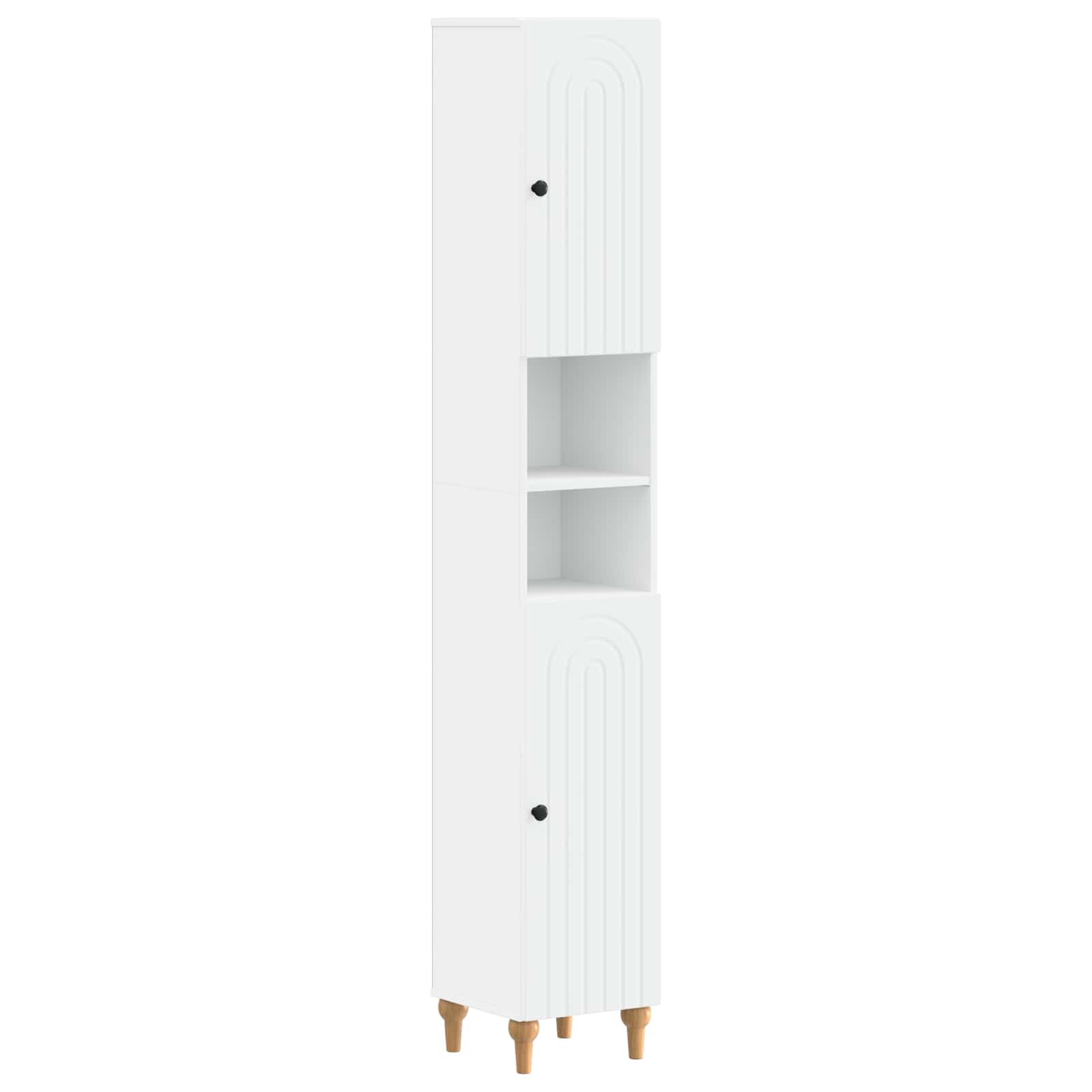 vidaXL Badkamerkast met Open Plank ALKMAAR Wit 30 x 31 x 190 cm
