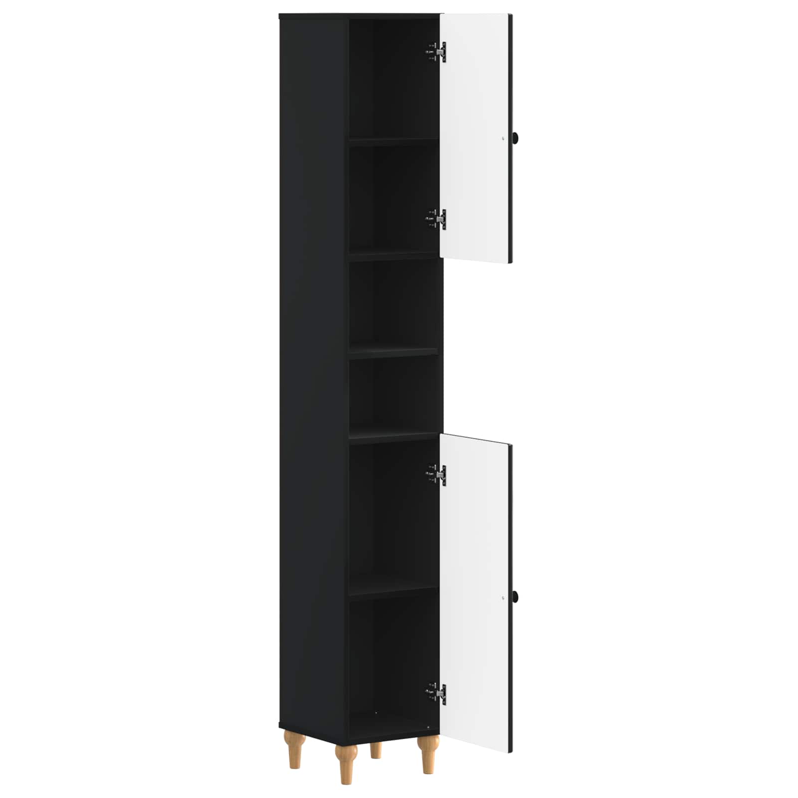 vidaXL Badkamerkast met Open Plank ALKMAAR Wit 30 x 31 x 190 cm