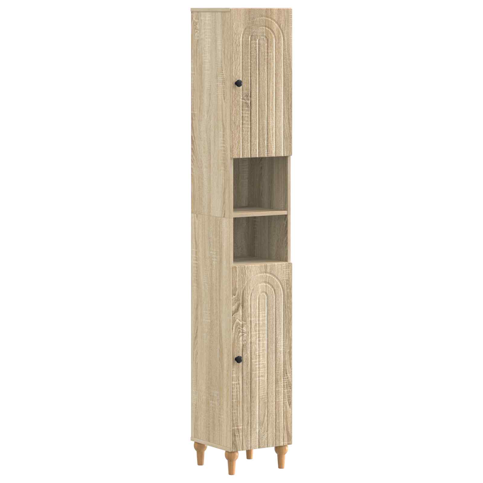 vidaXL Badkamerkast met Open Plank ALKMAAR Wit 30 x 31 x 190 cm