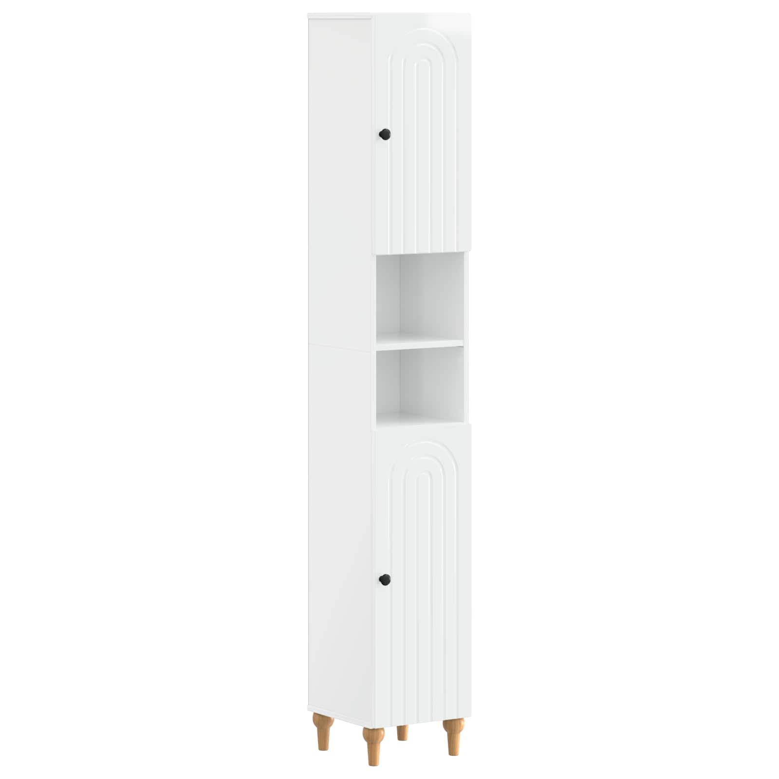 vidaXL Badkamerkast met Open Plank ALKMAAR Wit 30 x 31 x 190 cm