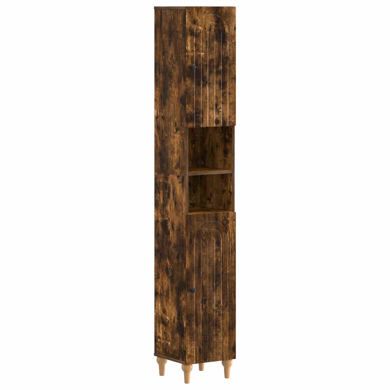 vidaXL Badkamerkast met Open Plank ALKMAAR Wit 30 x 31 x 190 cm