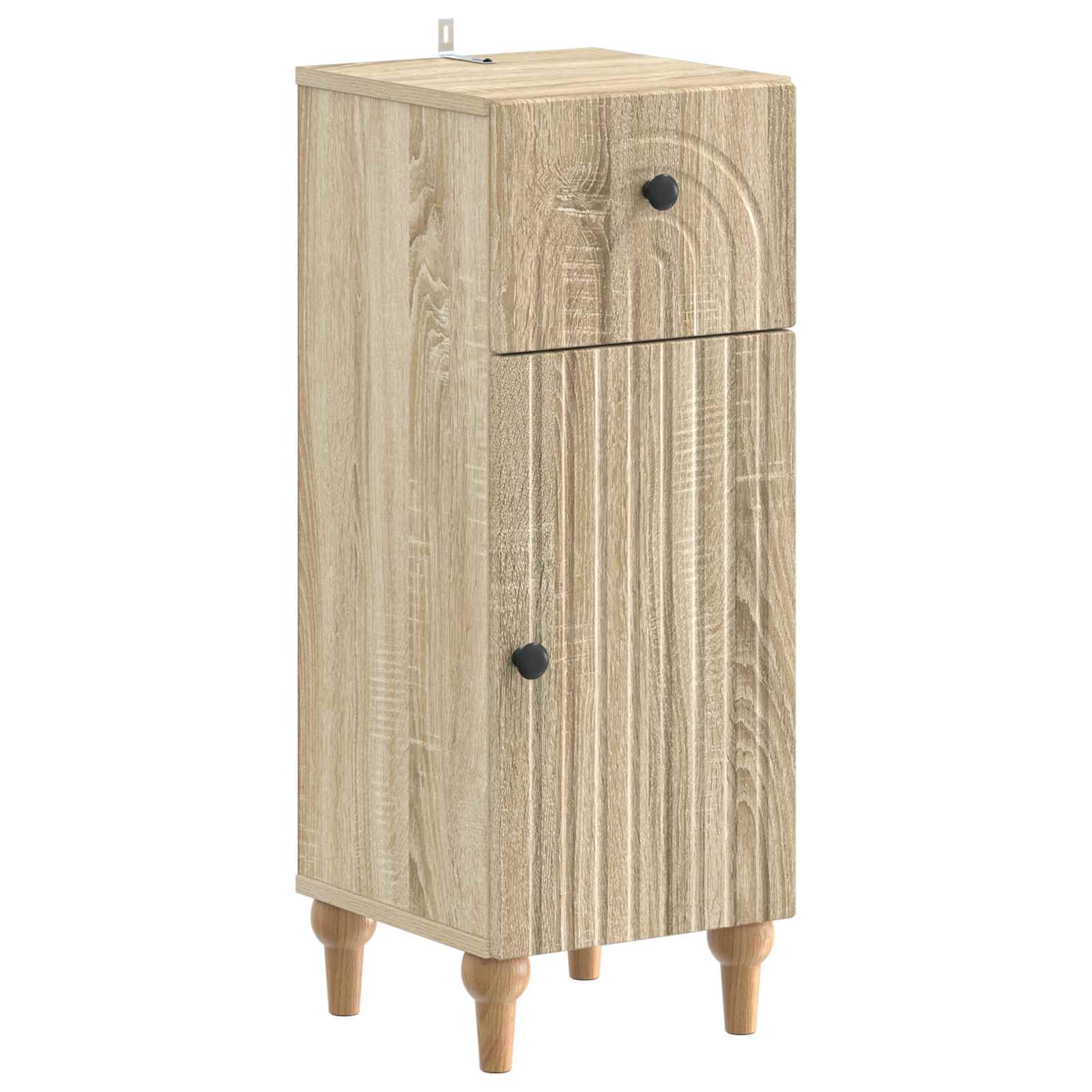 vidaXL Badkamer Opbergkast ALKMAAR Wit 30 x 31 x 80 cm Bewerkt hout