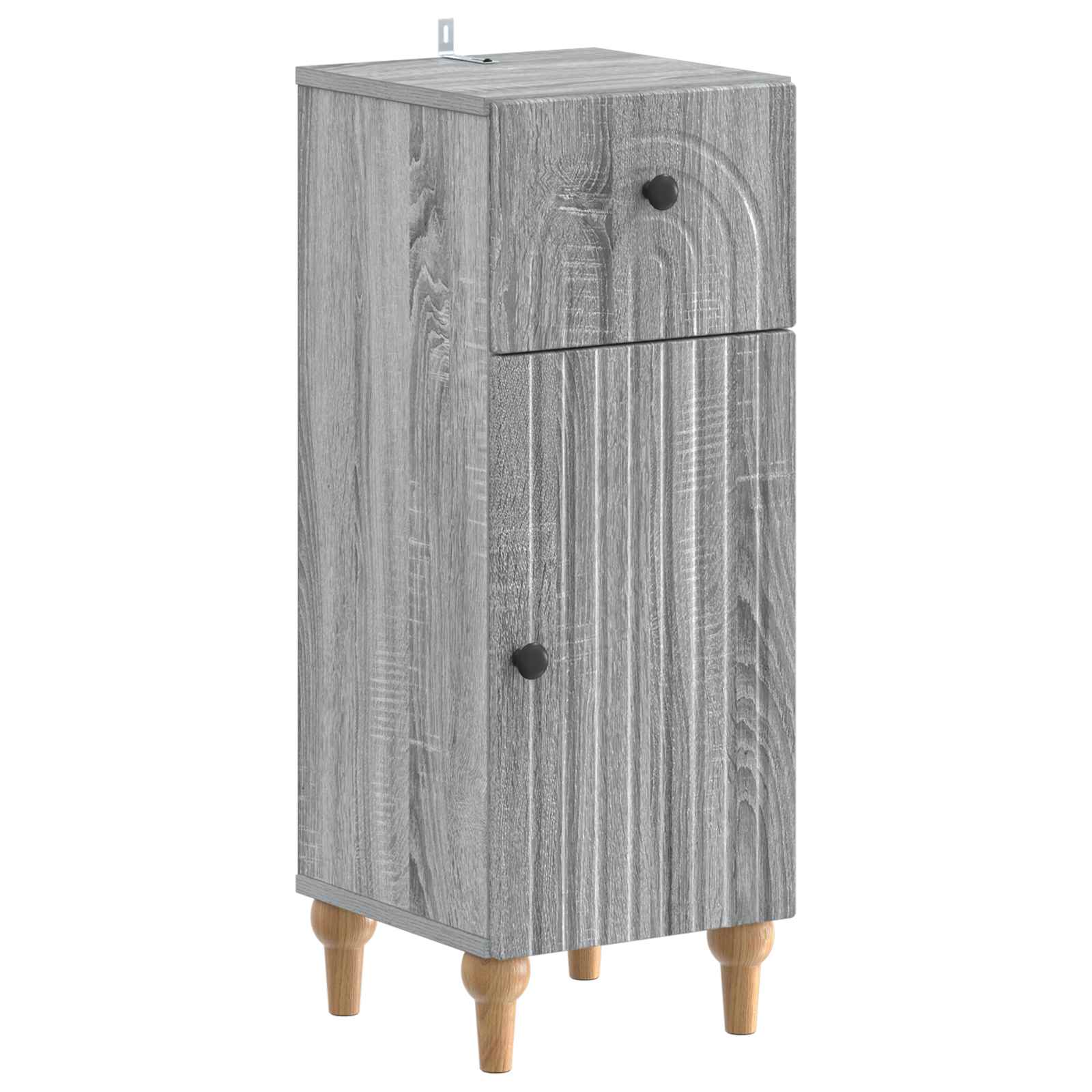 vidaXL Badkamer Opbergkast ALKMAAR Wit 30 x 31 x 80 cm Bewerkt hout
