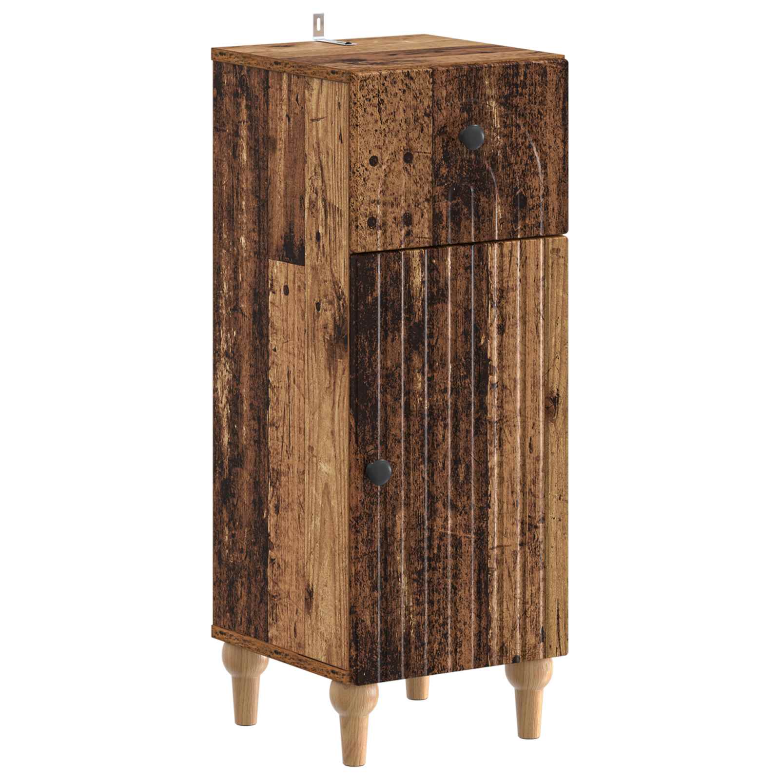 vidaXL Badkamer Opbergkast ALKMAAR Wit 30 x 31 x 80 cm Bewerkt hout
