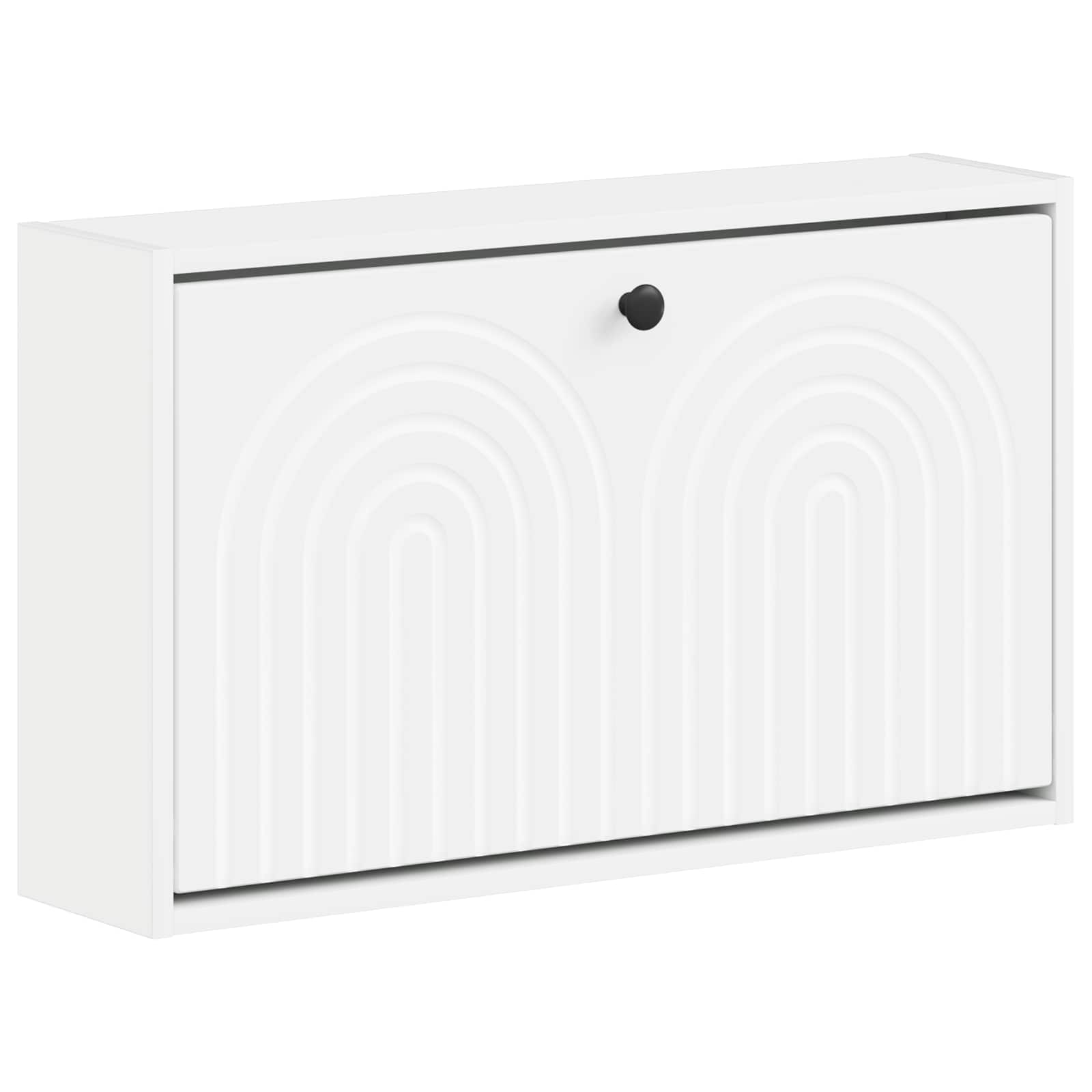 vidaXL Wandgemonteerde Schoenkast ALKMAAR 71 x 17 x 43 cm Bewerkt hout
