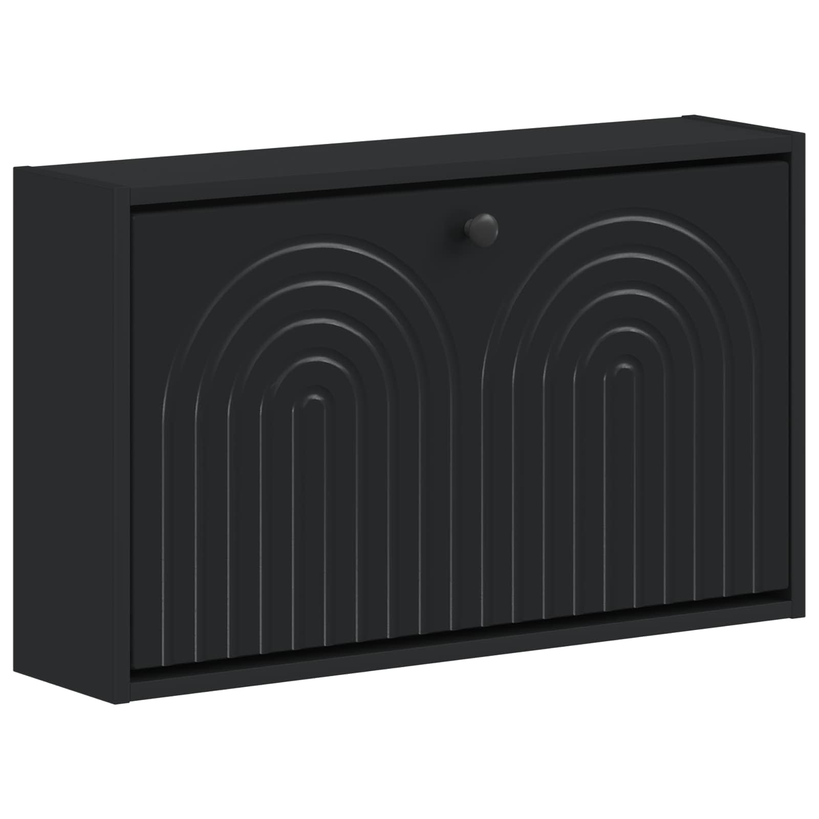 vidaXL Wandgemonteerde Schoenkast ALKMAAR 71 x 17 x 43 cm Bewerkt hout