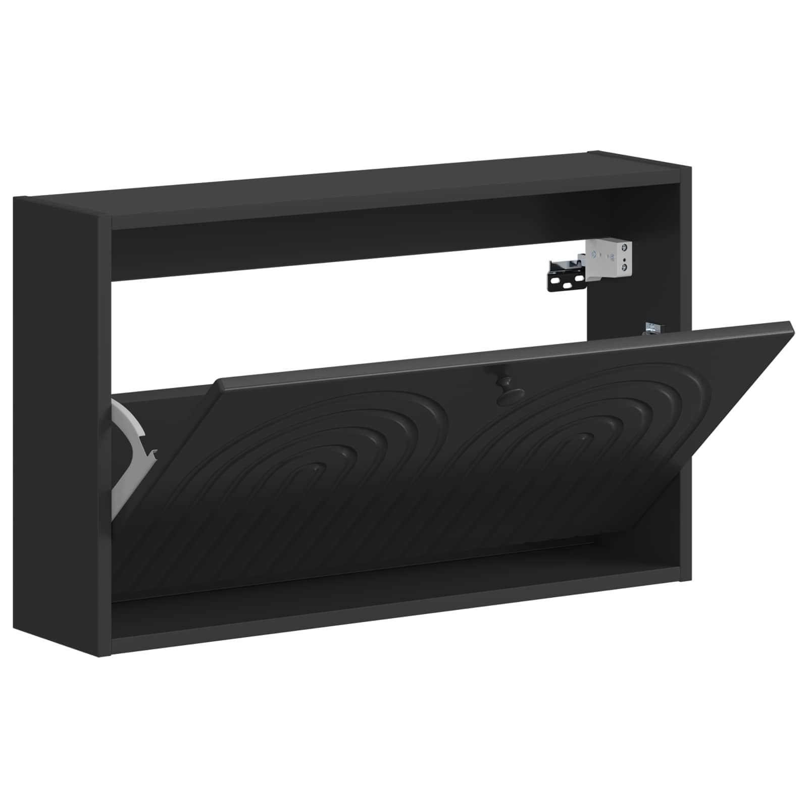 vidaXL Wandgemonteerde Schoenkast ALKMAAR 71 x 17 x 43 cm Bewerkt hout
